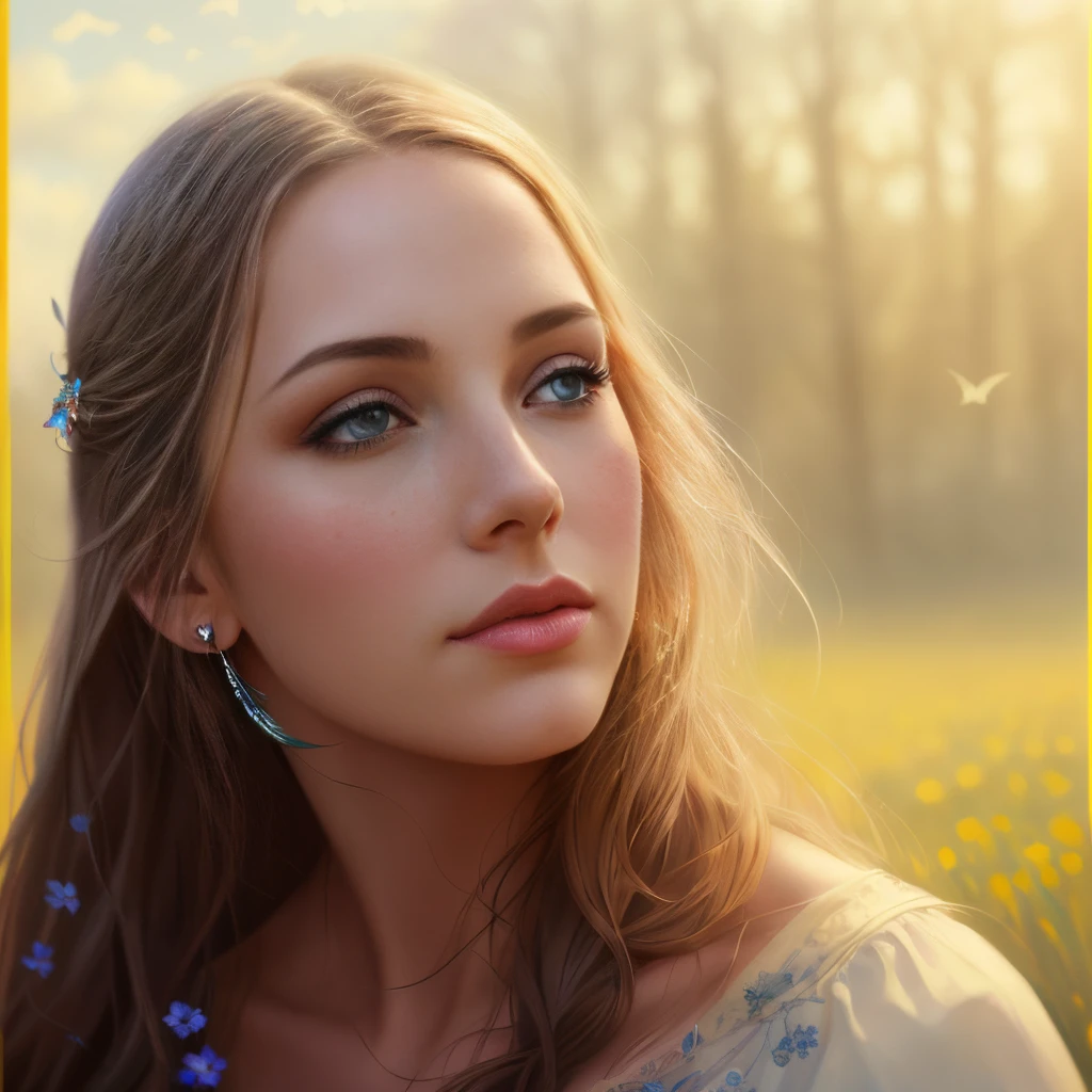 photograph of a woman with long hair and blue eyes in a field, anatomically correct drawn body, beautiful fantasy art portrait, fantasy art portrait, fantasy portrait art, beautiful fantasy portrait, fantasy portrait, gorgeous digital painting, beautiful digital painting, Detailed matte fantasy portrait, beautiful digital illustration, in the art style of bowater, Fantasy genre portrait, karol bak uhd, beautiful digital artwork