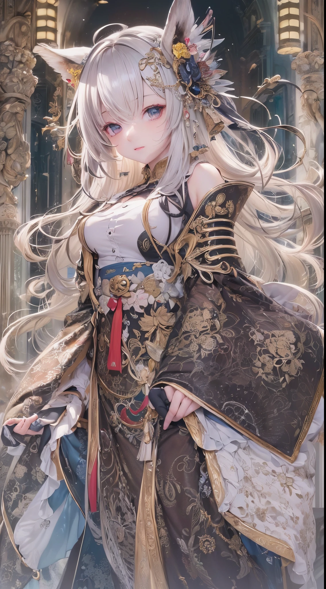 ((Finest quality)),(超A high resolution),(ultra-detailliert),(Meticulous portrayal),((Best Anime)),(Finest works of art),(Ultra-Precision Art),(The art of astounding depiction,Overwhelming depiction:1.5),(intricate and detailed art:1.6), (女性1人:1.5),