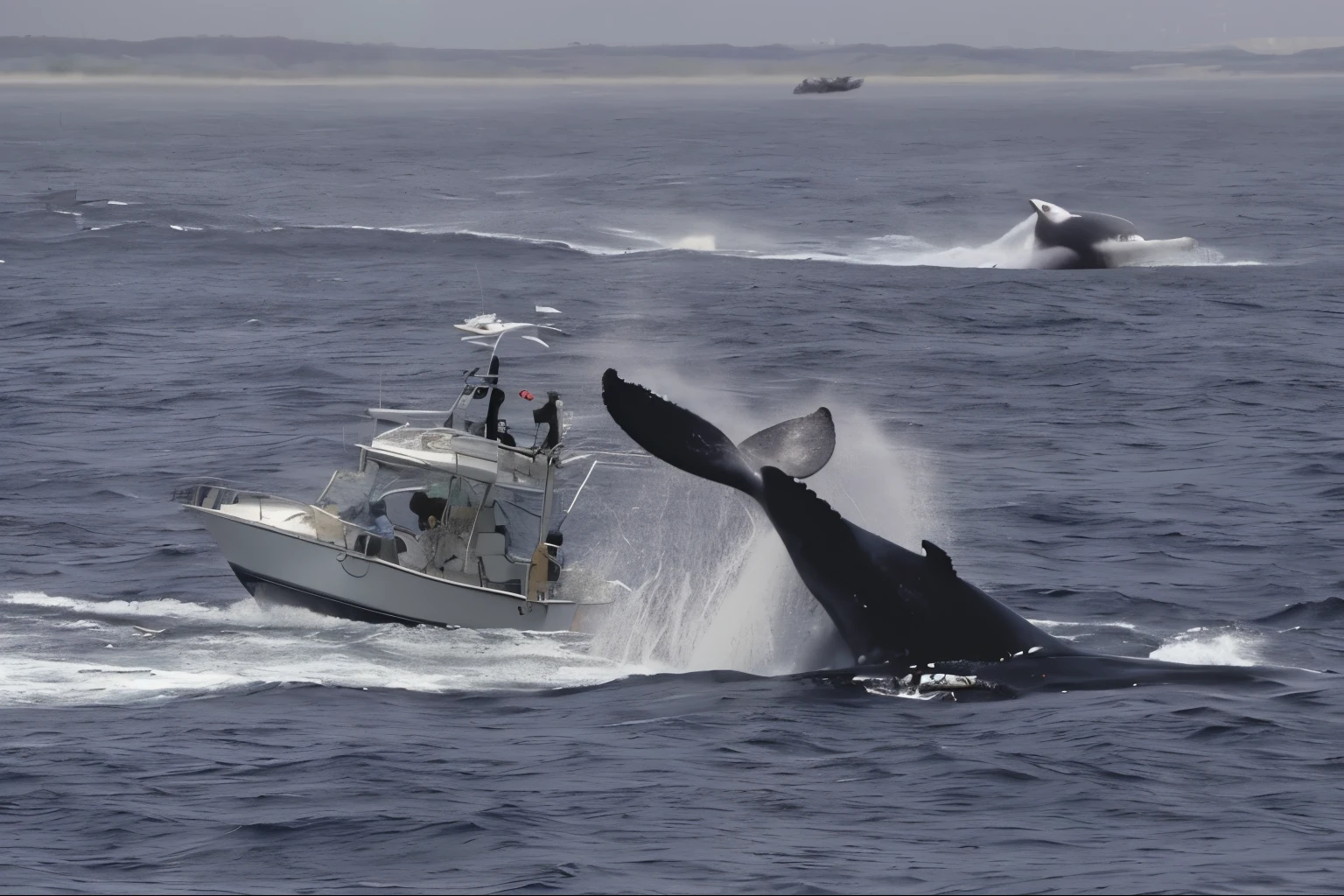 A whale jumped out of the water near the boat, They are chasing whales, whale fall, humpback whale, whale, whales, Reddit subsection / r / whale, Whale emerges from the waves, blue whale, photograph credit: , whale monsters, courtesy of mbari, flying whale, Courtesy of Mbari, whale carcass, flying whale