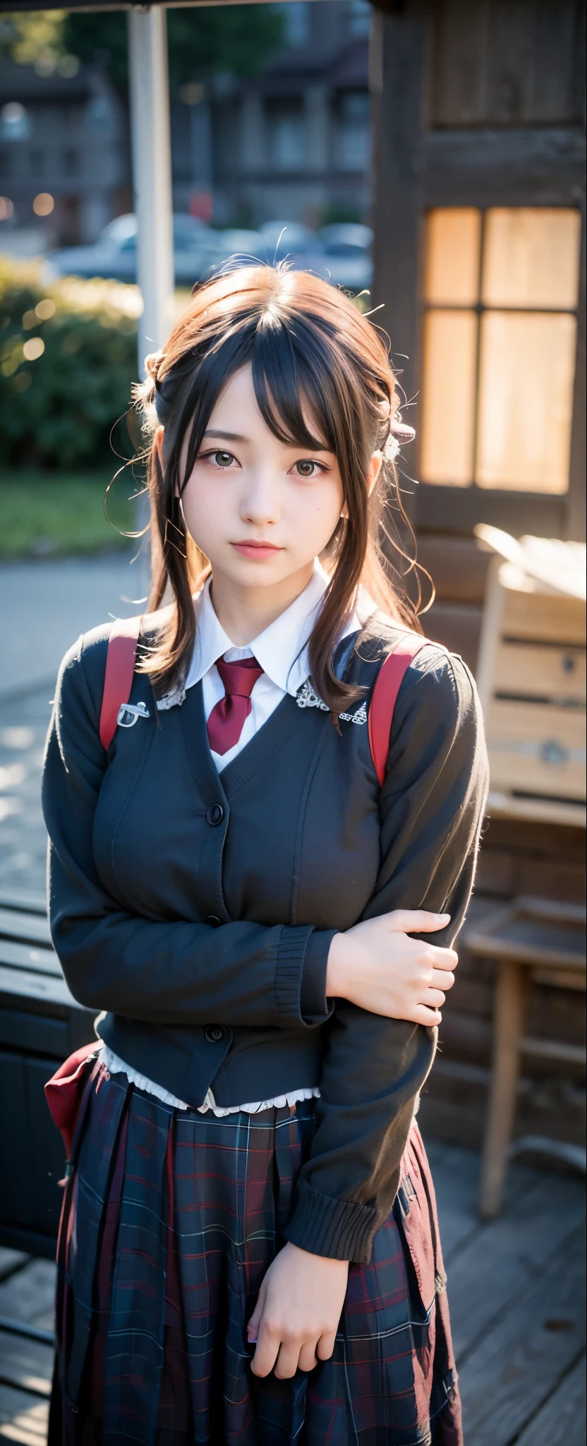 (realistic, photo-realistic:1.37), incredibly absurdres, (insanely detailed:1.3), 8k, (masterpiece), (best quality:1.4), (ultra high res:1.2), (RAW photo:1.2), ultra detailed background, (unity 8k wallpaper), 1 nogizaka girl, utterly cute, (((bishojo:1.4))), (((:1.35))), (chiemsee tracht), an exquisitely detailed and beautiful face and eyes and skin, detailed black shine hair, small-medium breasts, a chiemsee tracht with delicate and beautiful soft fabric, smile at the camera, cowboy shot, the view from lake geneva, professional lighting
