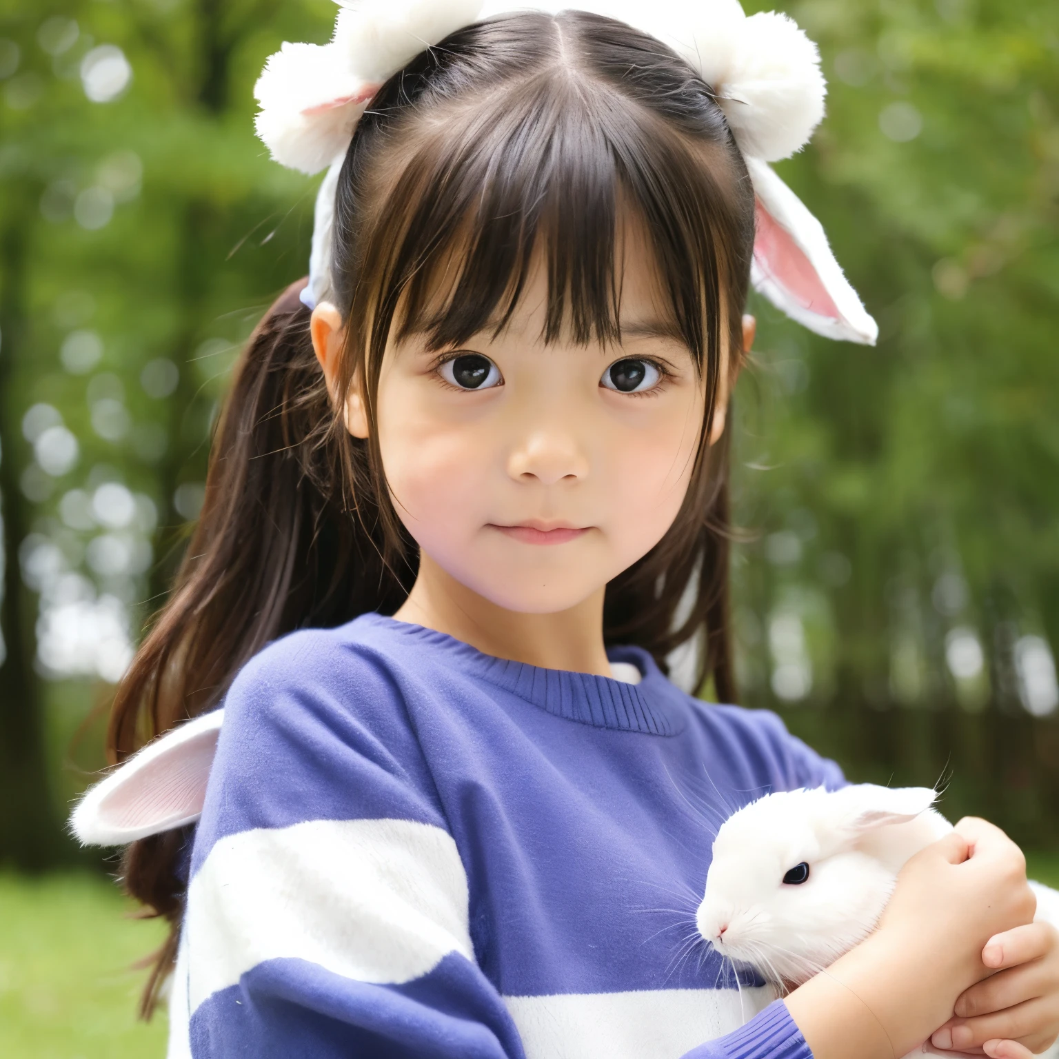 Cute rabbit, playing,White Rabbit