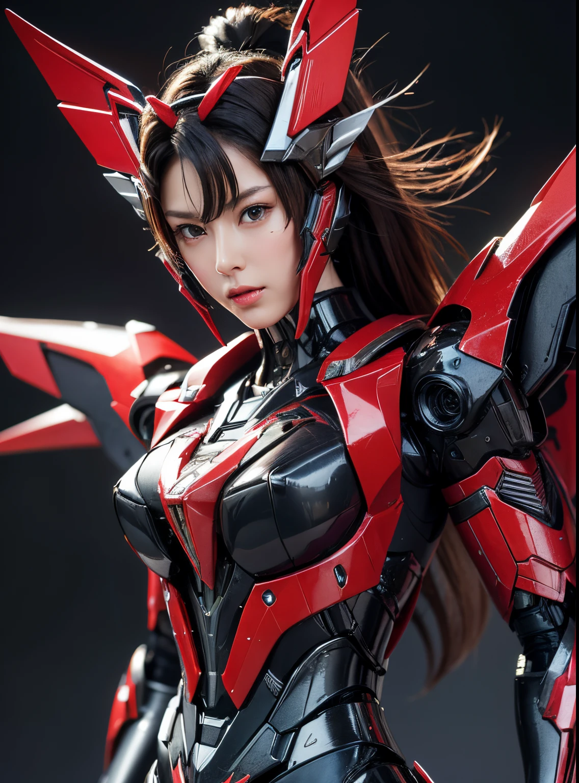 Textured skin, Super Detail, high details, High quality, Best Quality, hight resolution, 1080p, hard disk, Beautiful,(Windblade),beautiful cyborg woman,Mecha Cyborg Girl,Battle Mode,Girl with a Mecha Body,She&#39;Wearing futuristic Transformers mechs,Female Warrior,fully body photo