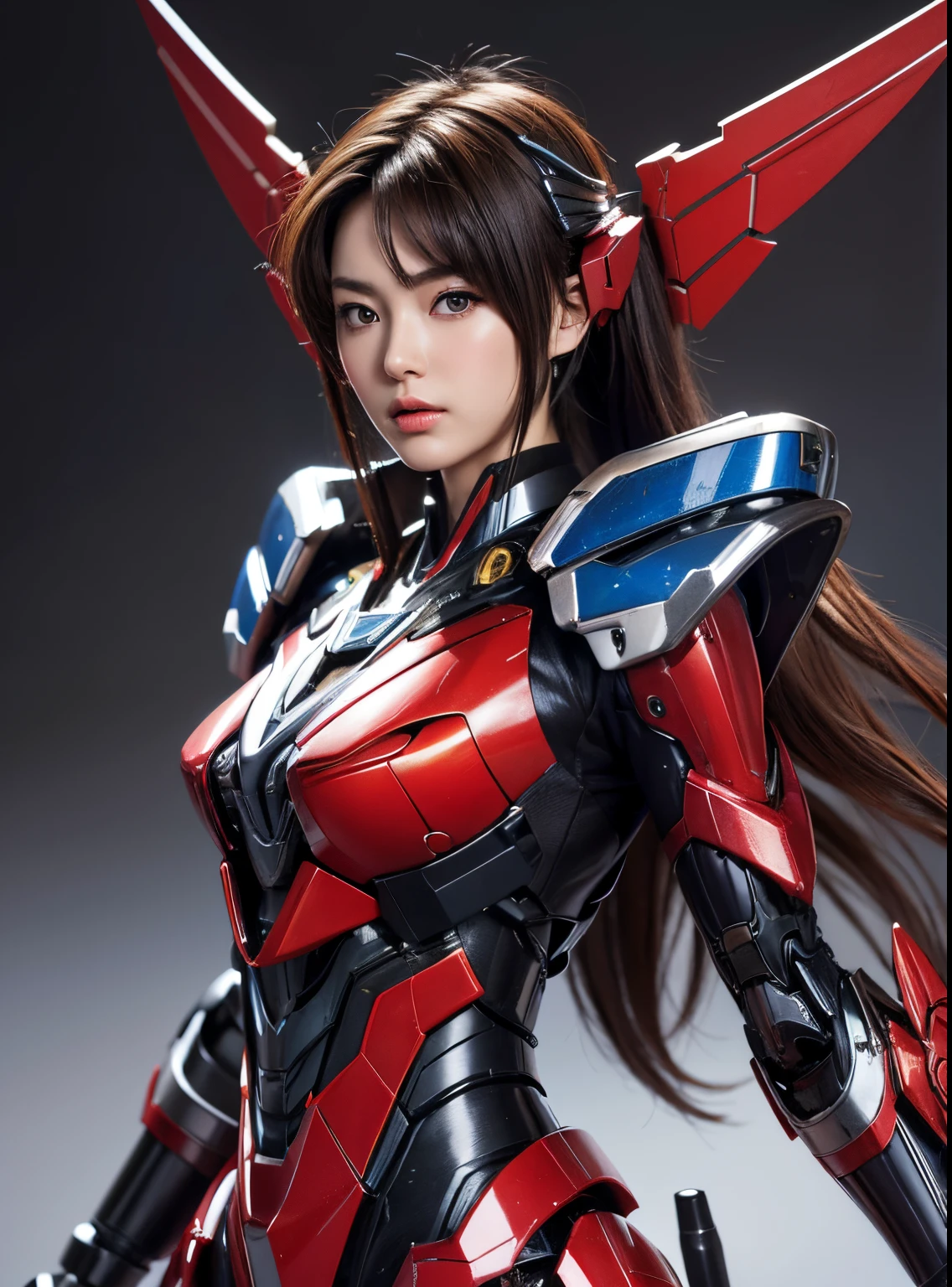 Textured skin, Super Detail, high details, High quality, Best Quality, hight resolution, 1080p, hard disk, Beautiful,(Windblade),beautiful cyborg woman,Mecha Cyborg Girl,Battle Mode,Girl with a Mecha Body,She'Wearing futuristic Transformers mechs,Female Warrior,fully body photo