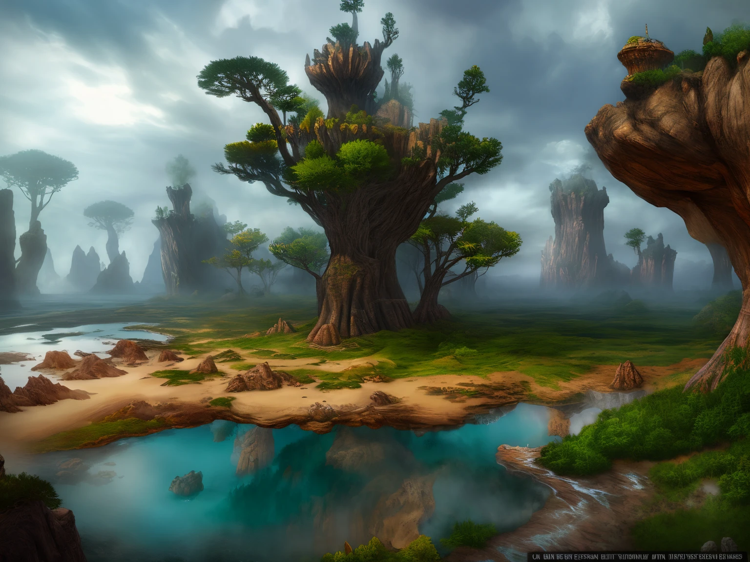 a fantasy world,large commercial style,Large game CG scenes,16K HD resolution