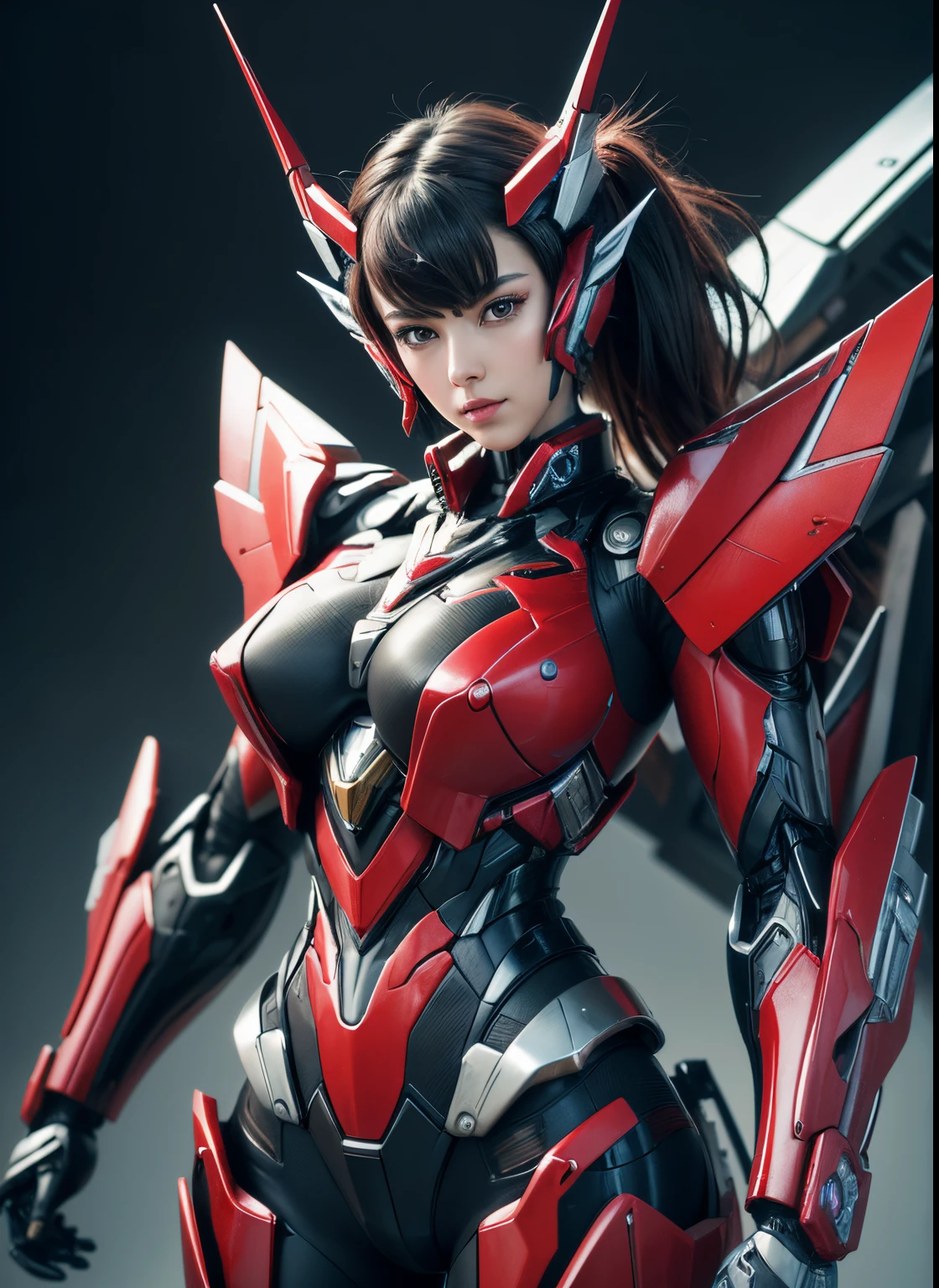 Textured skin, Super Detail, high details, High quality, Best Quality, hight resolution, 1080p, hard disk, Beautiful,(Windblade),beautiful cyborg woman,Mecha Cyborg Girl,Battle Mode,Girl with a Mecha Body,She wears a futuristic Transformers mech,Female Warrior,fully body photo