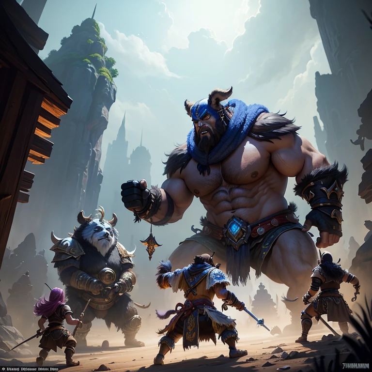 In the realm of fantasy, a towering Orc man named Lucaslee stands before you in the best quality, 4k resolution. His massive body is a testament to power and strength, every muscle defined and rippling with force. The one boy standing nearby, with no shirt or pants, gazes up at Lucaslee in awe. He watches as Lucaslee flexes, each muscle bulging and straining against his tanned, muscular frame. The intricate details of Lucaslee's textured skin, every vein and sinew, are brought to life in this masterpiece of a scene. The warm, inviting light of the surrounding landscape adds depth and contrast to the cool, defined lines of Lucas