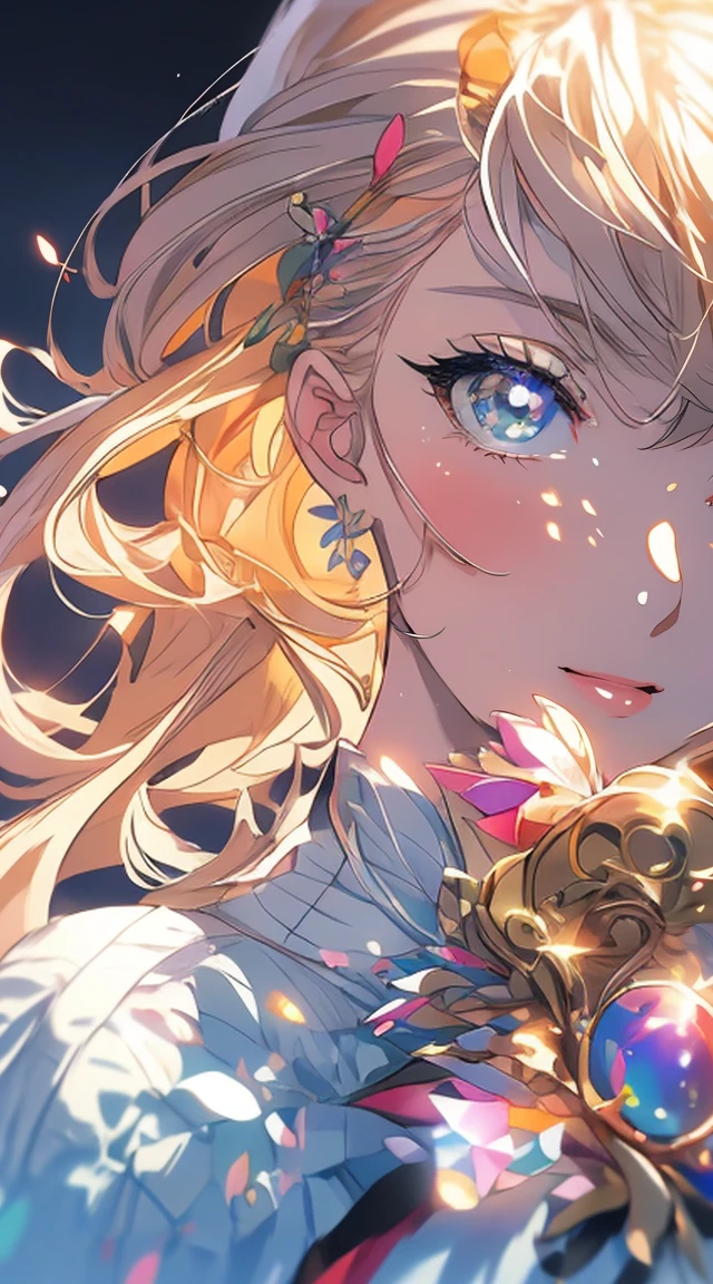 masterpiece, top quality, 8K, real person, realistic, very dense CG, shiny skin, fully focused, heaven, divine glory, radiant, angel, blessing, happiness,