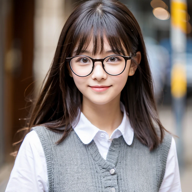 cute glasses girl