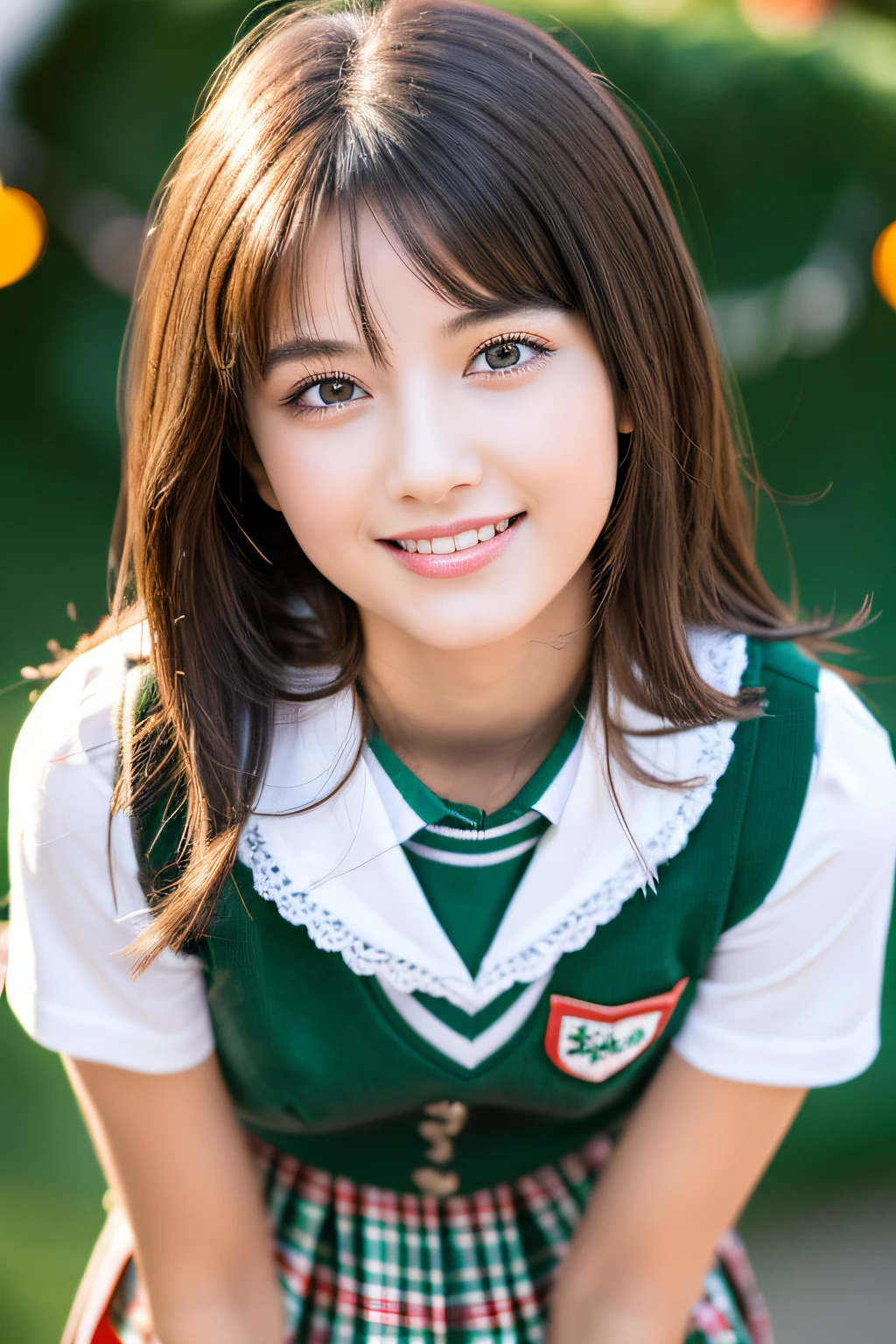 masutepiece, Highest Quality, ultra-detailliert, High resolution, (Ink painting style), Good anatomy, 1 beautiful woman, (Extremely cute, amazing face and eyes beautiful nice smile), (extremely detailed beautiful face), bright and shiny lips, (School uniform, Pleated skirt:1.3), Authentic skin texture, intricate-detail, extremely detailed CG unified 8k wallpaper, RAW Photos, Professional Photography, Cinematic lighting, Exposing, Christmas tree, Christmas Ornaments, Christmas Decorations, Christmas Lights, best light, Best Shadow, Mysterious, Perfect face, Highly detailed,