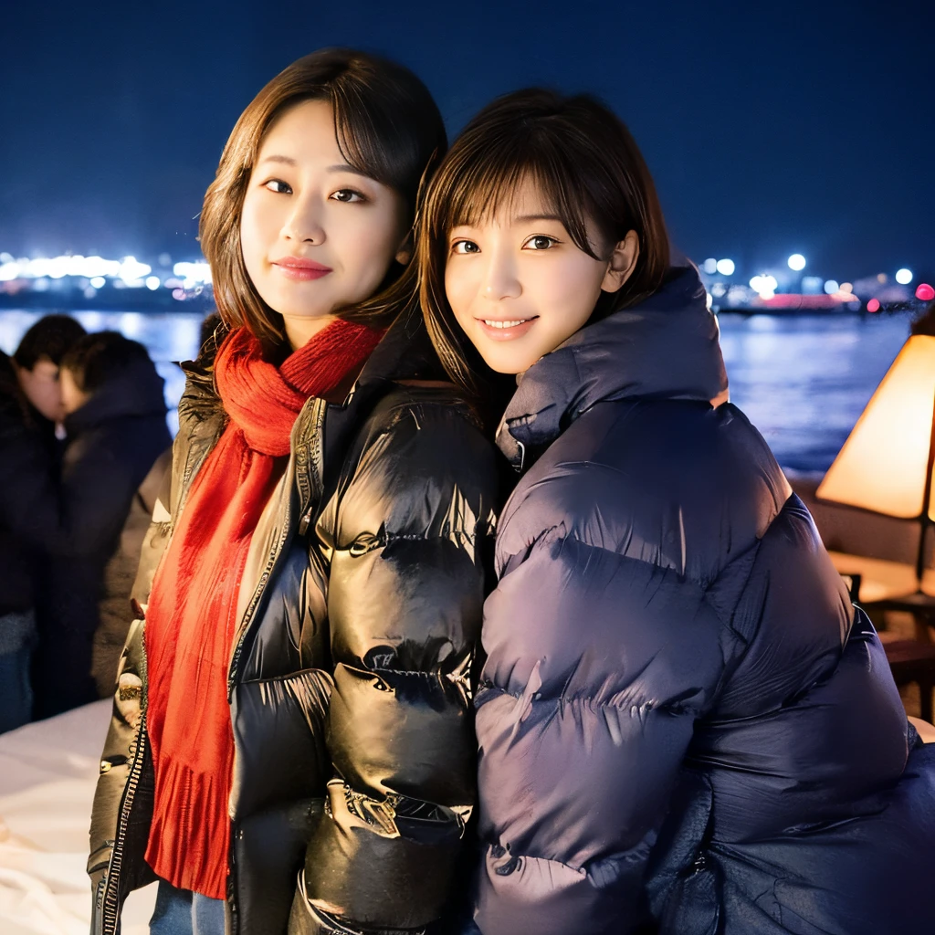Middle-aged woman with heavy makeup、ssmile