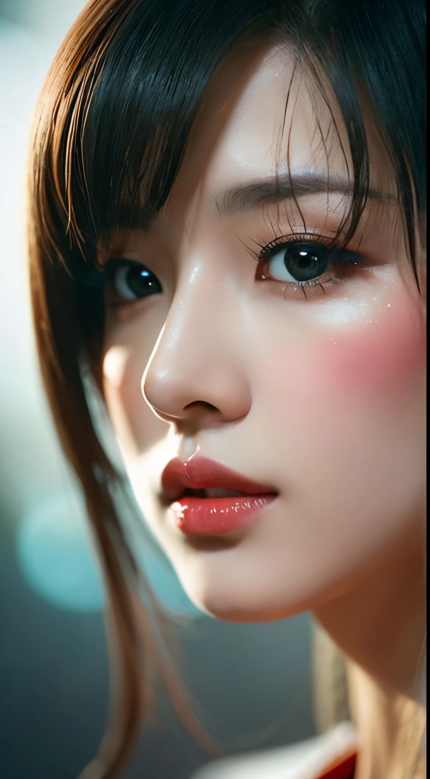 Asian woman close up, Nico Robin, Anime Painter Studio Production, Realistic anime art style, Realistic anime art style, Marin Kitagawa Doujin Art, Beautiful anime portraits, Anime realism style, Beautiful Anime Women, Painted by Anime Artist Studio, High quality doujin art, Range Murata and Art Germ, Beautiful anime art style