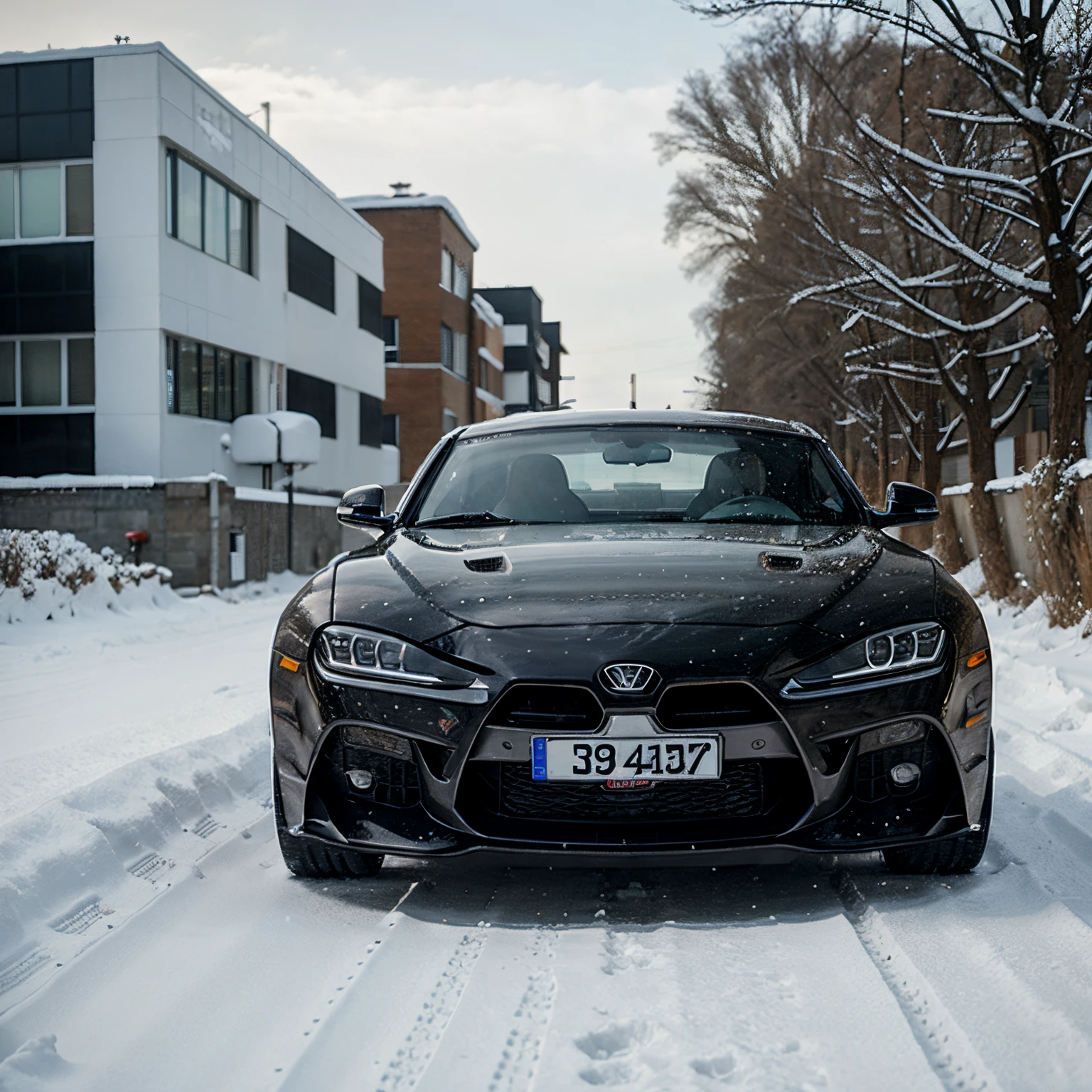 Supra mk4 in snow