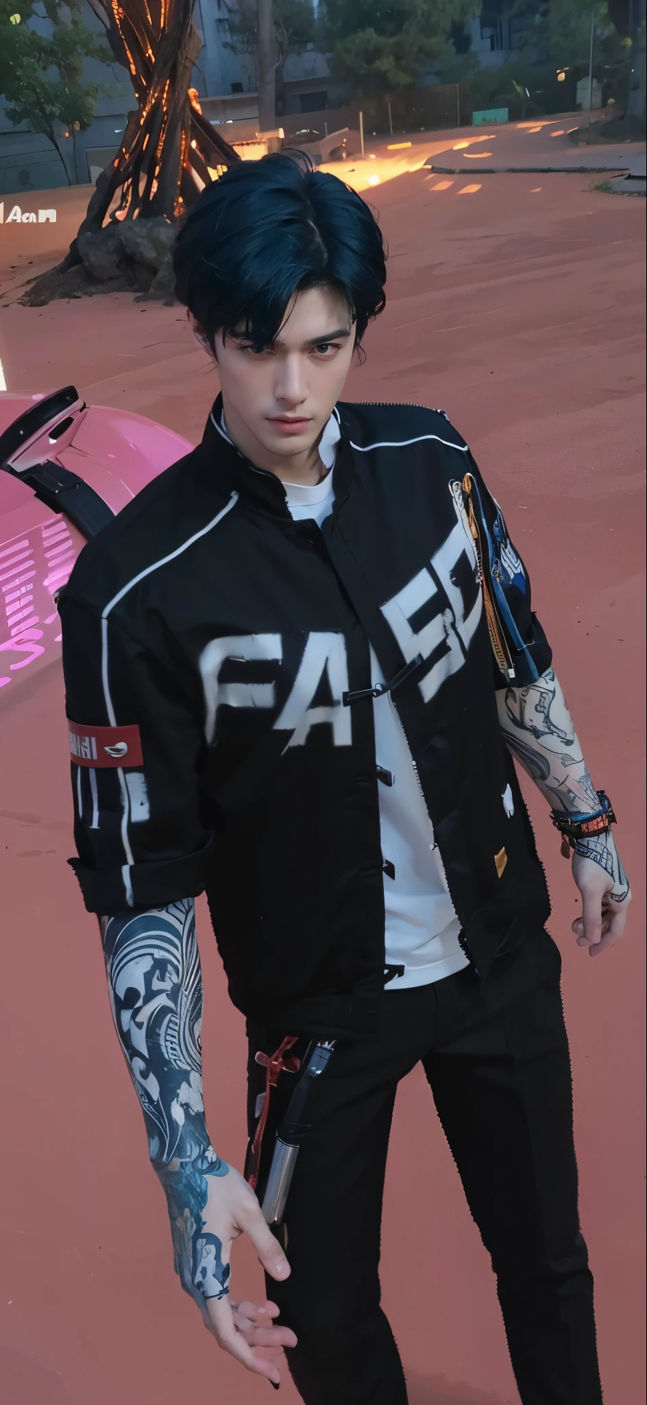 3d, ultra hd quality, man face same as remain, same as original picture, super high resolution, handsome, top-quality, high resolution, realisitic, masterpiece, handsome face, 4K, with a well-proportioned body, cloth texture, intricate details, handsome detailed face, background, well-proportioned face