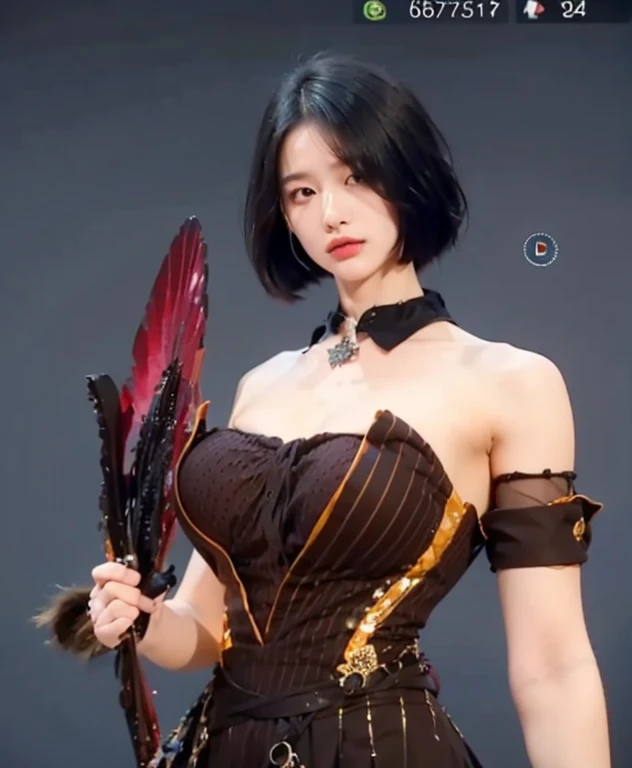 13 year old teenage girl with pale skin and long hair, Straight black hair. big, dark eyes , With an intense and enigmatic look. Wear Orphan movie clothing styles, With a more elegant and sophisticated touch, Matching her mysterious and intense personality. Overall, Her appearance will be impressive, Attract curious and intriguing looks. flat-chest, Cinematic lighting, chromatic abberation, Backlighting, masutepiece, high details, High quality, 4K.