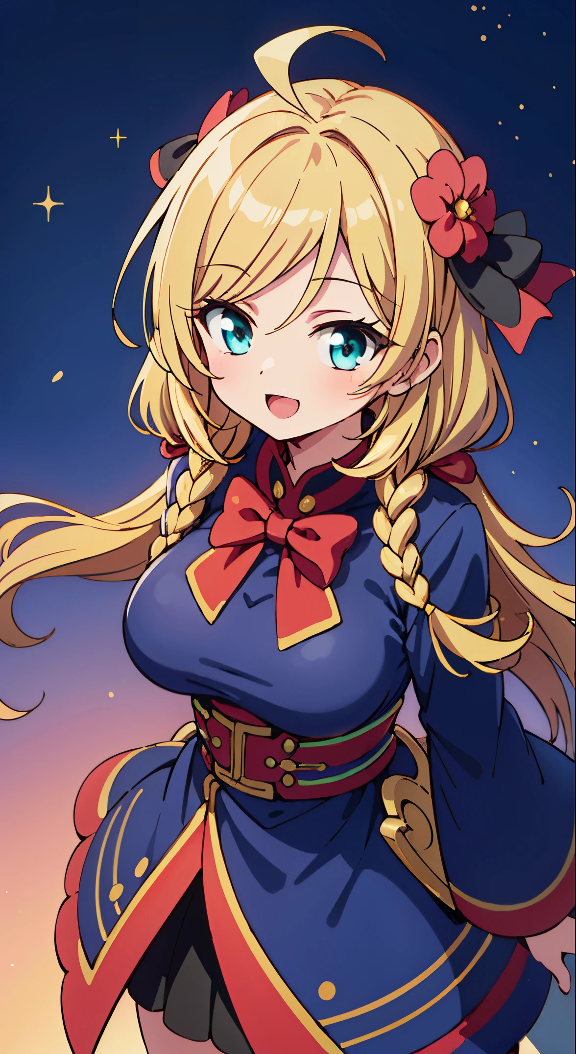 (masutepiece, Transparent air, Transparent eyes,Best Quality, Perfect Anatomy, High quality:1.4), absurderes, absolutely resolution, unbelievable Ridiculous, hight resolution, ultra-detailliert, Official art, Unity 8k壁纸, Kinetic typography,nice hand, Perfect hands, Detailed beautiful hands, Large_filesize, fulcolor, hight resolution, symmetric, exceptional, Best aesthetic, newest, Anime, very beautiful detailed body,The hair,faces,The eye, BREAK, 1 beautiful girl, girl with, (Cute:1.5),(Chibi:0.5),  (ultra cute kawaii:1.2),(Lori:2.0),( girl),(large full breasts:1.65),(Ahoge,Twin braids,Blonde hair, blue bow, Green eyes,eyebrows visible through hair,side locks,Parted bangs,Long hair, Hair Flower, Hair Ornament, Big ribbon in the hair, Curly hair,Bow:1.4),:el,White feathers, one white winged, Angel wings,Spread wings, Glowing wings),pitt \(Kid Icarus\),gleaming skin, Clear skin, shining beautiful skin, Open mouth,Smile, Solo, tusk, Upper teeth,(long eyelashes, Double eyelids:1.2),Solo,gleaming skin, Clear skin, Beautiful skin,(best quality face),(Top quality glowing eyes),(The best smile,Doya face:1.45), 

BREAK,   (gothic cheongsam dress lil skirt),(cloaks),(bow ribbon),

BREAK,(light novel taste)(Fantasy Sky),(foamy dream),(Vibrant spark sparkling background:1.2),(white pillar background),
Looking Up ,
From  above ,depth of fields,

 BREAK,wakame,wakame,wakame,(Cowboy Shot:1.4), 

BREAK,(Blurry background:1.3),(absurderes, hight resolution, Super Detail Art),cel shading,Clear Color, Lonely optical effect, Beautiful pictures, Bright glow, mystic atmosphere,(Close-up of girl:1.1), Mystical light particle effect,manga influence, clean line drawings,