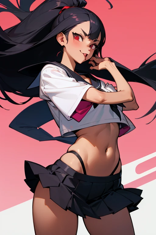 a close up of a woman in a short skirt and a white shirt, anime figurine, anime figure, pop up parade figure, pvc figurine, by Jin Homura, anime pvc figure, good smile company anime style, aoshima chiho, anime pose, ( highly detailed figure ), full body 1 / 6 nihei tsutomu