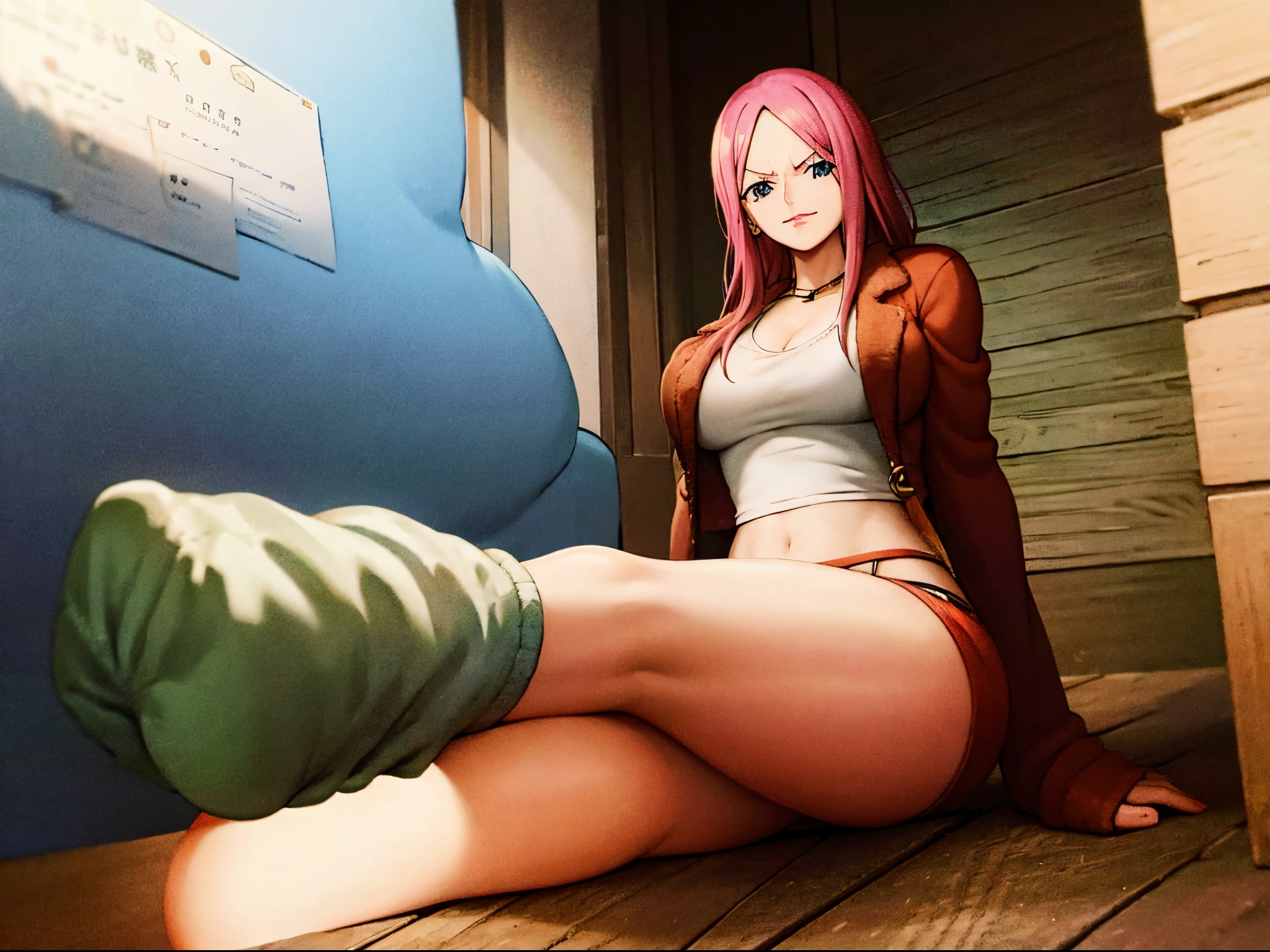 One piece jewelry Bonney feet pose with sexy legs high quality