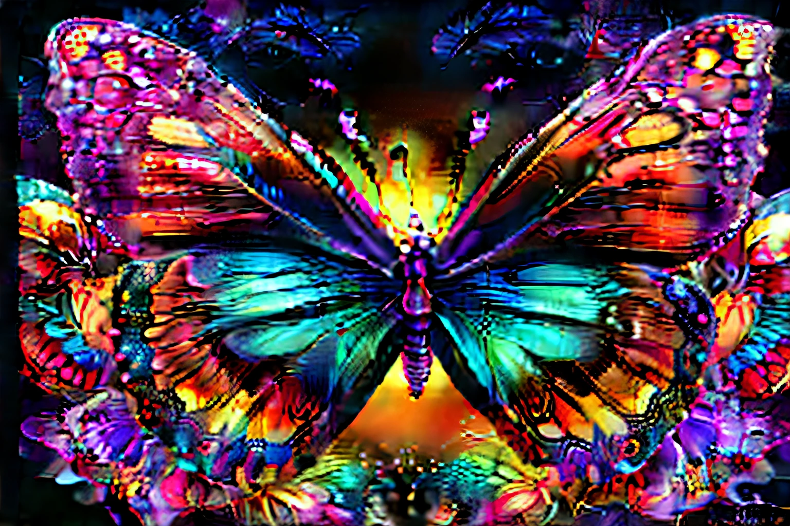 Colorful butterflies on black background, butterfly pop art, butterflys, harmony of butterfly, glowing butterflies, beautiful gorgeous digital art, butterfly lighting, the number, Chuanghui Digital Fantasy Art, beautiful digital art, Colorful HD pictures, beautiful colorful, digital color art, the butterfly goddess of fire, butterfly wings, gorgeous digital art, airbrush digital art,9:16