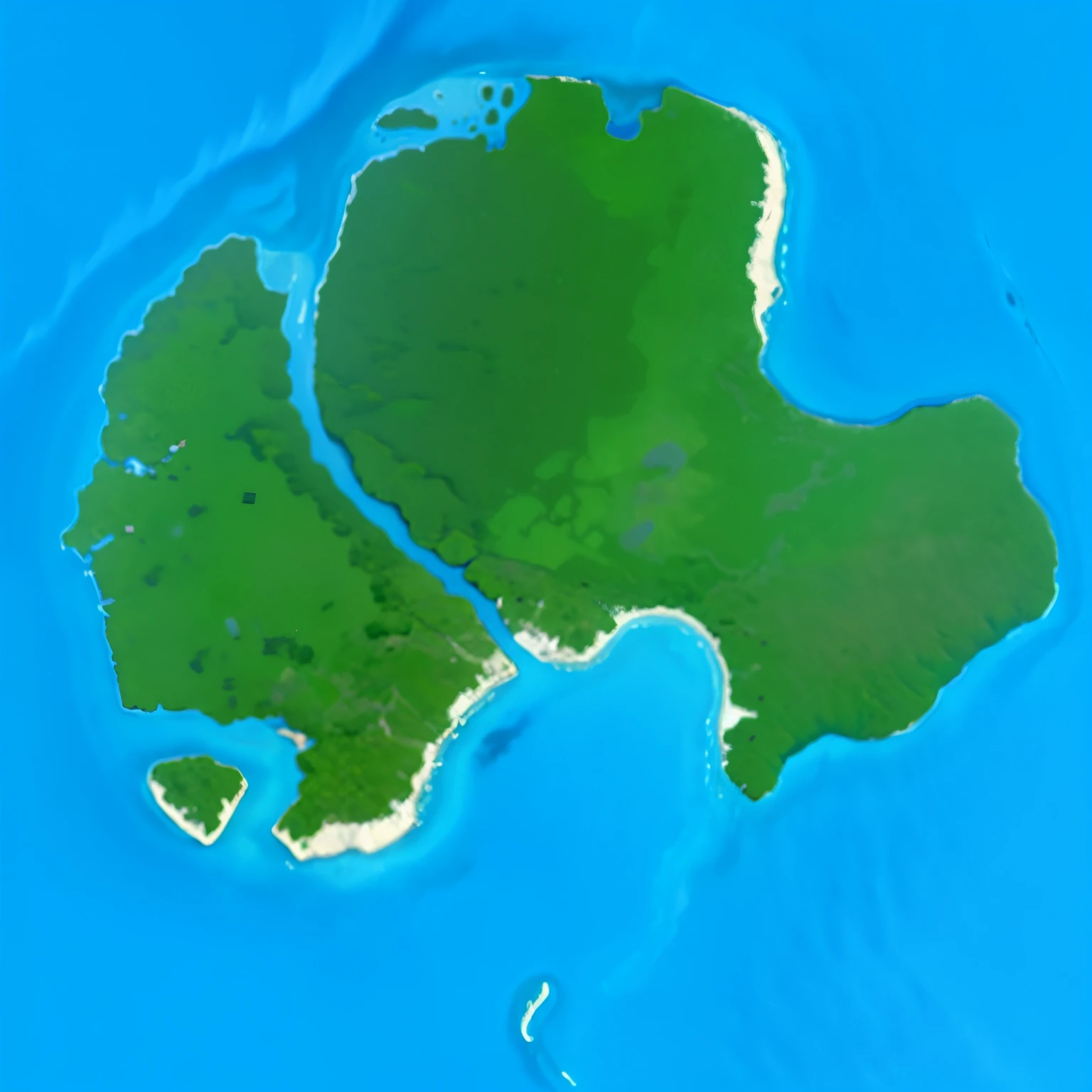 Image of the island via satellite
