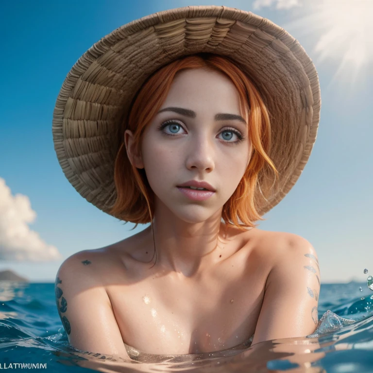 1.5),(1 fille),(Pose dynamique),(multicolocheveux roux+Cheveux argentés:1.3+cheveux roux:1.2+Cheveux violets+Cheveux blonds:1.3+cheveux verts:1.3),(yeux bleus),(ruban de cou),(flottant),(Nuage),(trop de gouttes d’eau),(crépuscule),(aquarelle),(Plan large)