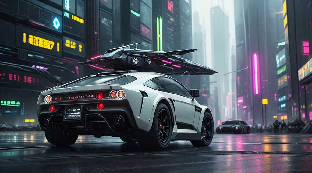 Future vehicles on city streets in the rain, Surreal cyberpunk style, Star Citizen Digital Art, Sci-fi spaceships in battle, Cyberpunk art hyperrealism 8k, 8k high detail concept art, Background cyberpunk spaceship, Concept Art 8K, science fiction digital art, Surreal cyberpunk city, scifi spaceship, future science fiction. GameCG, futuristic spaceship