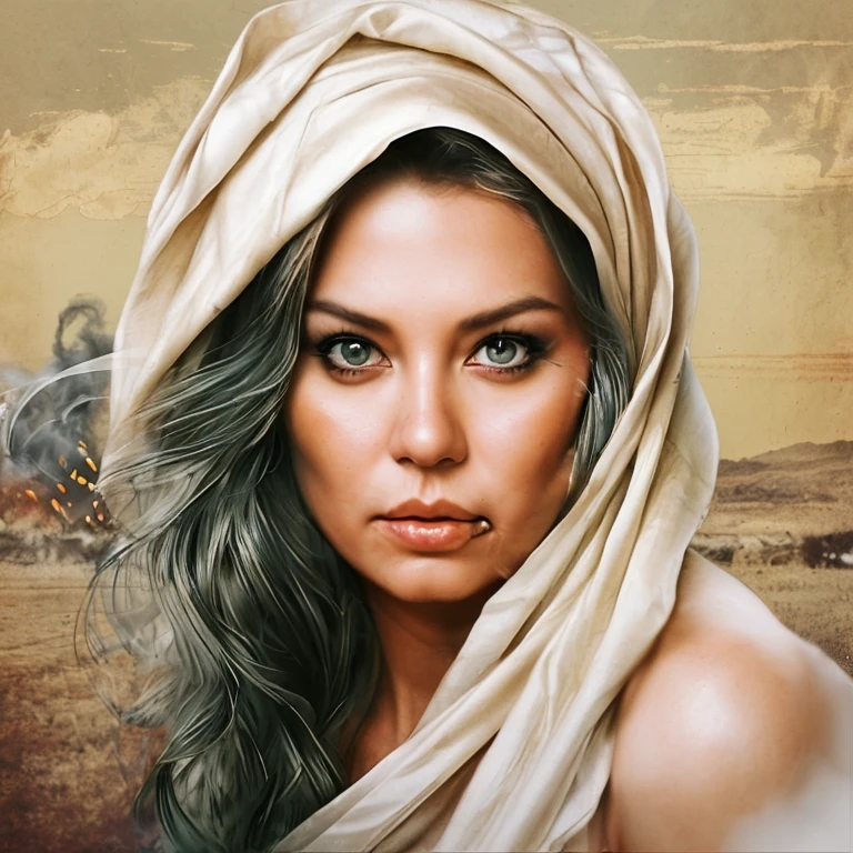 turn into a beautiful pencil sketch with smoke effect