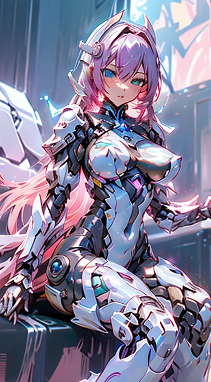 {{{And balance}}}, {{leg grab}}, {{{one leg up}}}, , vaginal, , 1boy, , Yor,、{{{NSFW law}}}、((masutepiece)), ((Best Quality)), (GameCG), ((A sexy)), (Ero), comic book, married woman, Lady, 1girl in, Combined, White robot suit、(Beautiful pink hair, beautiful blue eyes beautiful eyes)), Long hair,beauty breast, (White leotard), gloves, Hair ornaments, horseshoe-shaped hairband, blush, , steam effect,(High legsuits) ,Dig into the crotch、Inter-strands、nipples stand、There are green feather decorations on the left and right sides of the head.。.。.。.。.。.。、Transformation Heroine、Thigh-high boots that look like high heels、((The fabric of the costume is thin and the skin is transparent..))、((Wet and see-through))、perspiring、Brilliant eyes、Crotch cloth shift、During sex、((pussy))