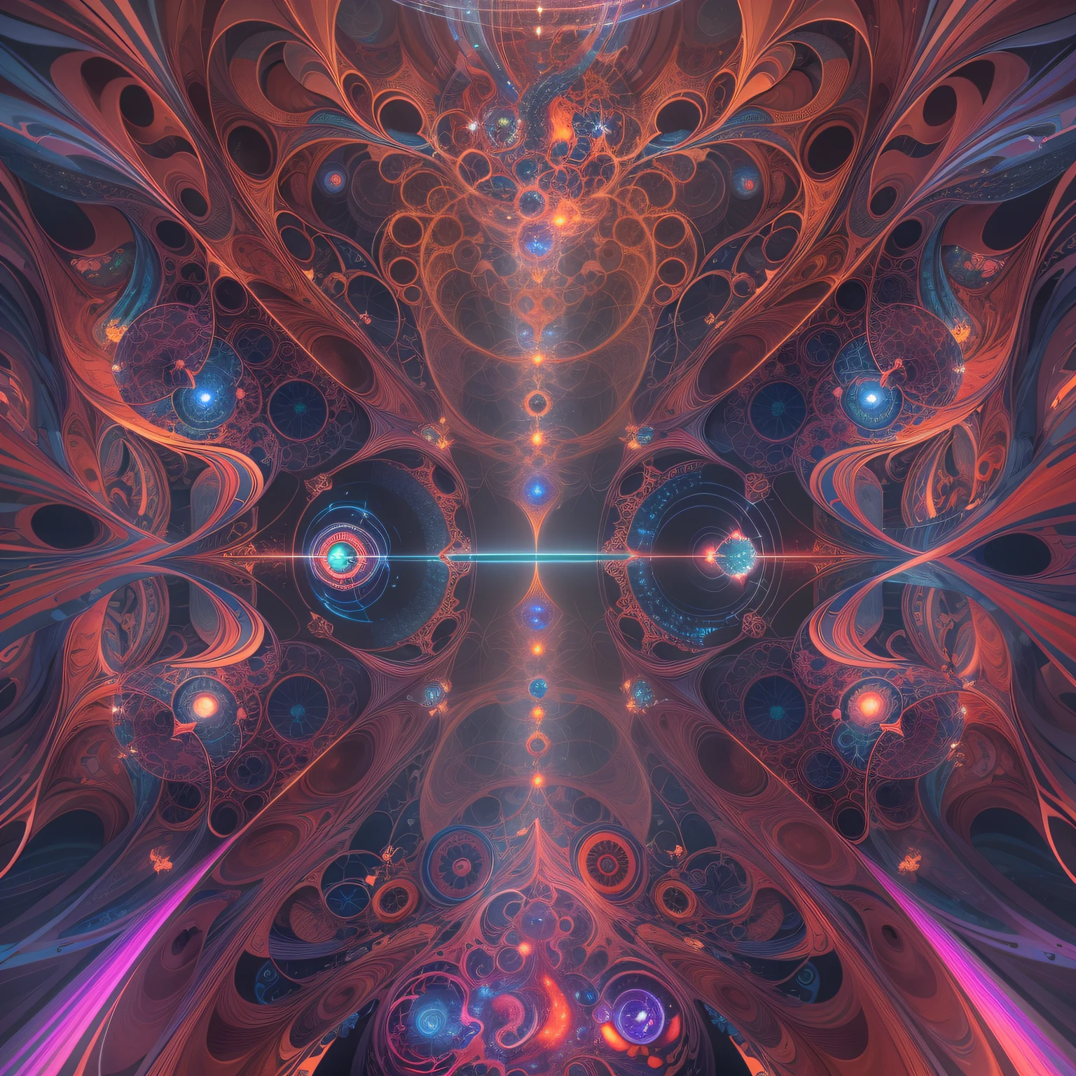 Weird multi-dimensional geometric shapes,Abstract,fractal shape,vivd colour,ethereal lighting,The is very detailed,Psychedelic,3D rendering,otherworldly landscapes,unconventional perspective,unpredictable patterns,truly a masterpiece,Ultra-detailed digital art,trippy visuals,transcendental experience,cosmic energy,Astral realm,Mathematical beauty,Infinitely complex structures,mind-bending fantasy,harmonious chaos,Fantastic atmosphere,surreal dreamland,hypnotic symmetry,Mysterious portal,Explore across dimensions,Celestial Geometry,Infinite dimensions,digital augmented reality,spectacular ,mind-changing reality,Perceptual shift,The possibilities are endless,interconnected universe,strange beauty,evocative abstraction,Sizes blend seamlessly