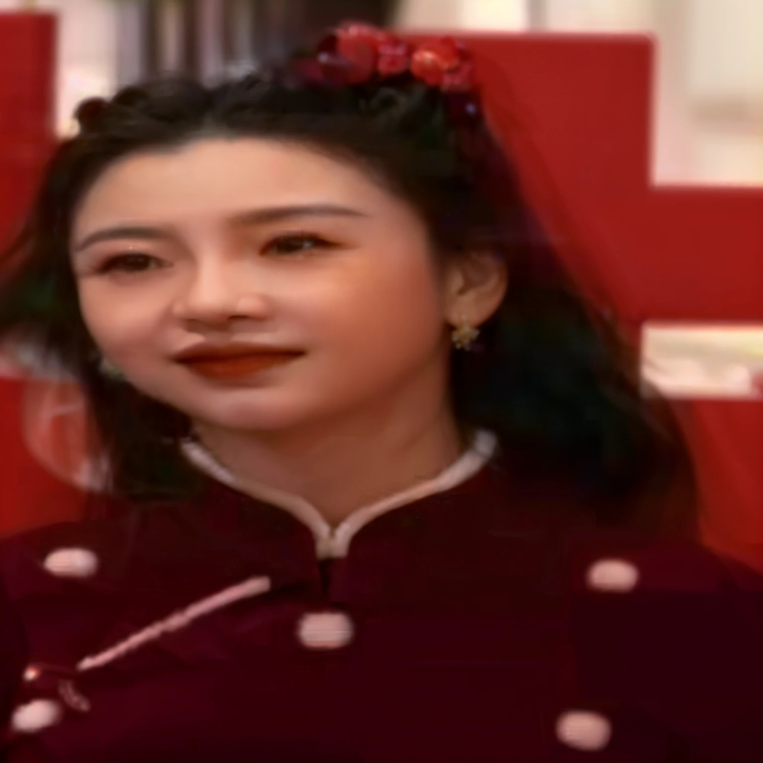 high qulity,, inspired by Yao Tingmei, xianxia, chineseidol, red only, Chinese woman,年轻