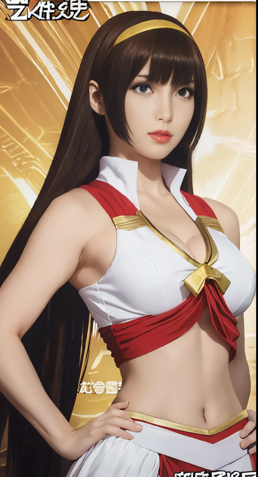 MazingerＺSayaka&#39;Bow, King of Fighters character, portrait knights of zodiac girl, mai shiranui, cushart krenz key art feminine, knights of zodiac girl, Misato Katsuragi, marin kitagawa fanart, made with anime painter studio, fighting game character, Gainax anime style, a female anime character