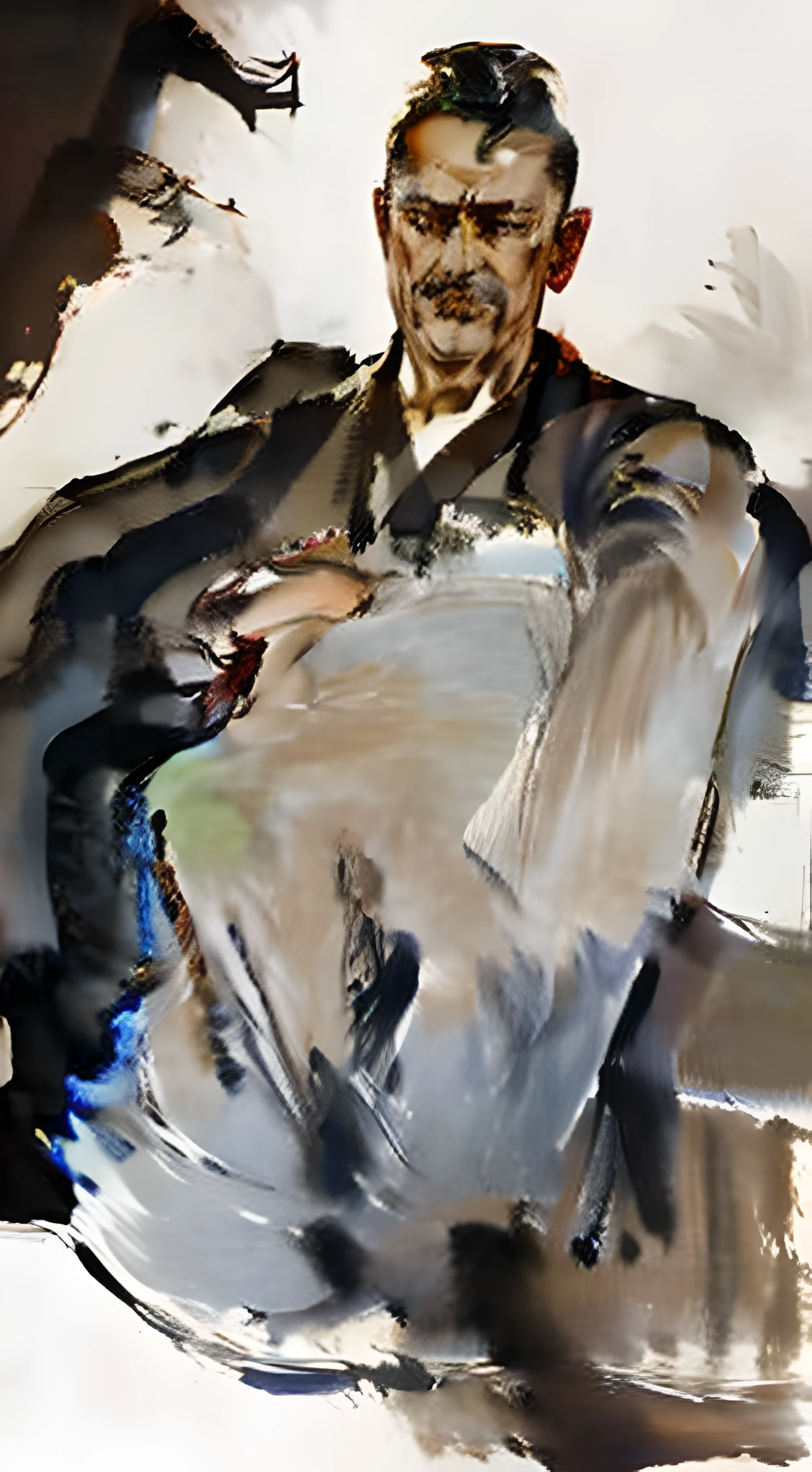 Ancient Chinese Men，Chinese men，Young general，The expression is solemn, Mighty and majestic,dynamic action,Classical Chinese art style,period clothing，His expression is serious and manly，Full of determination，He&#39;s all wearing robes。with the highest quality，Background brushstrokes are unrestrained, Ancient Southern Hairstyle，baozi，maximalist，China ink painting，One man only，There is only one person in the picture