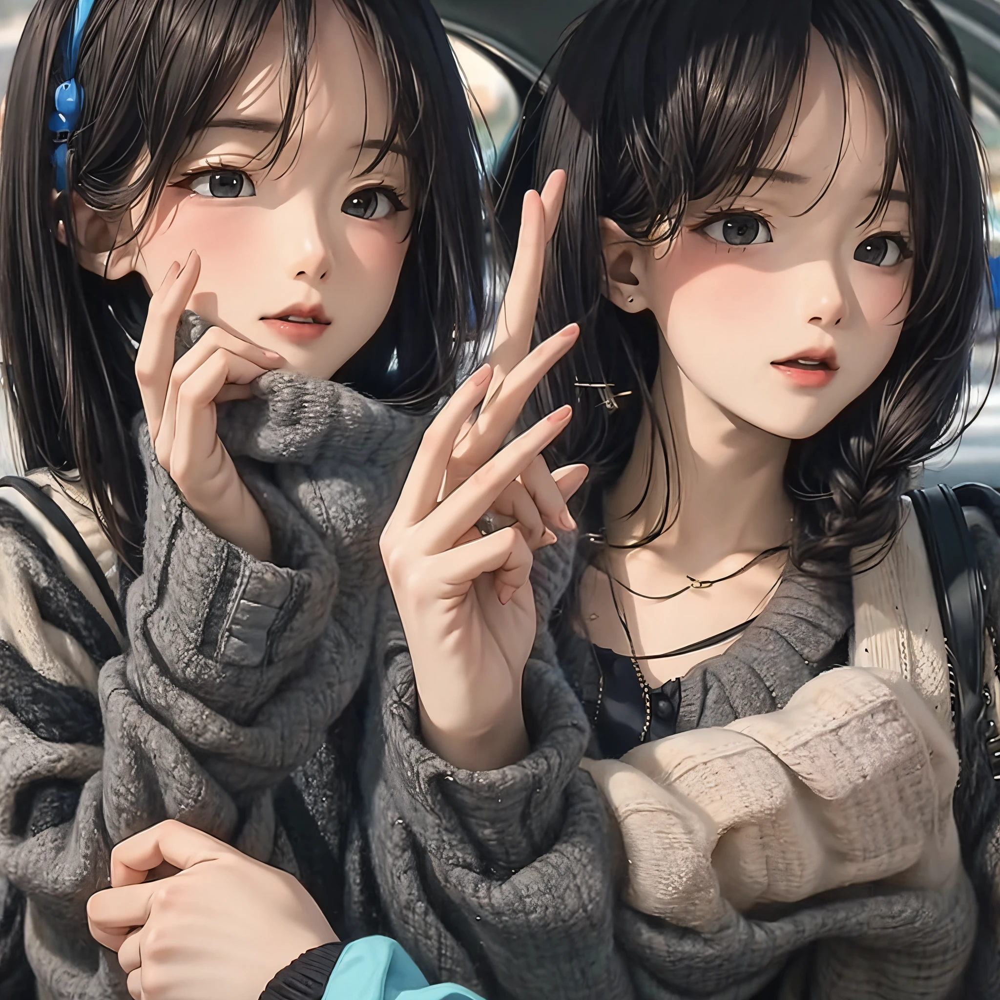 Two women, Shikinami Asuka and Ayanami Rei, have anal sex outdoors and smile, get excited, and urinate in a double peace sign.