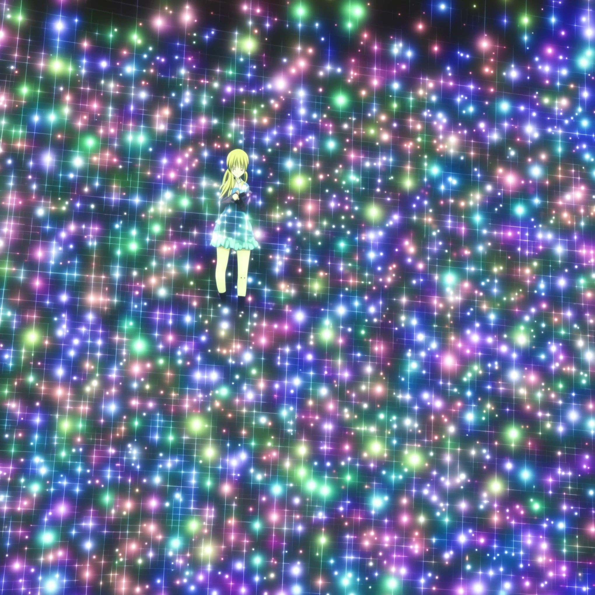 (((anime girl in school uniform) )in scrbackroomad quality recording from old vhs camera with glitches and noise, chromatic abberation, horizontal scan lines, tone mapped