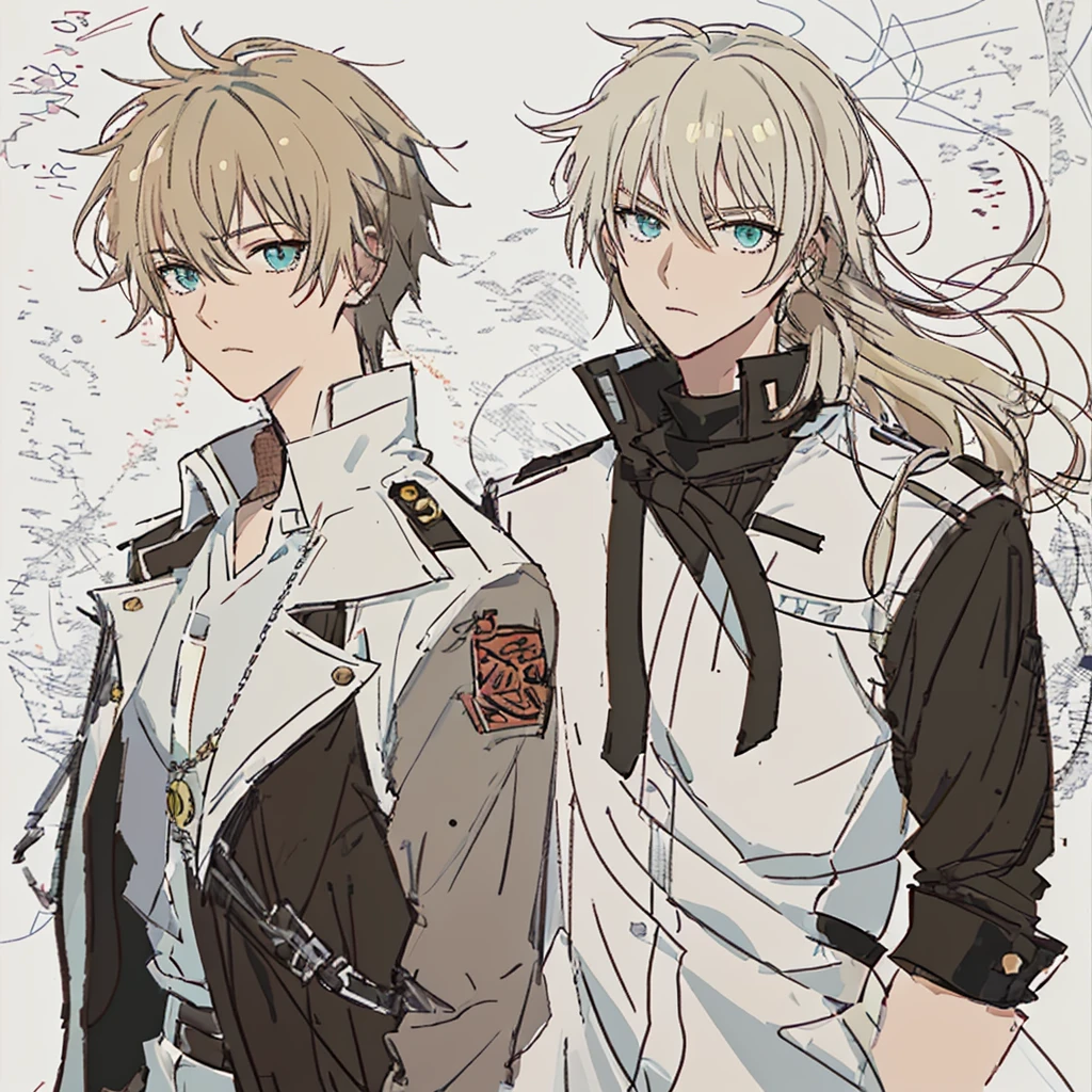 Anime character drawing of a man with blond hair and black jacket, Lingchang, Genos, Zero art, One punch man genes, trigger anime artstyle, High-quality fanart, Okita Sougo, kyoani, Kitagawa Marin fan art, Demon Slayer: Rui fan art, [ number art ]!!, Detailed fanart, Very detailed and beautiful fan art