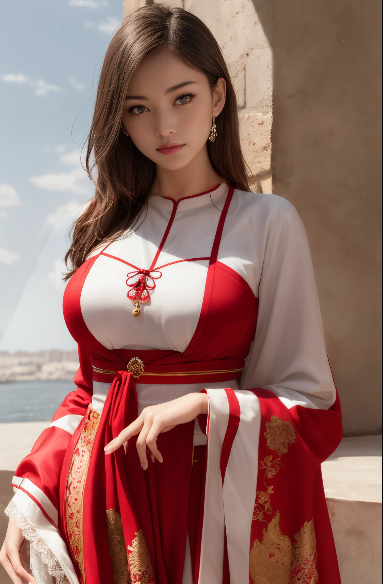 masterpiece、Top image quality、detaileds、Beautiful decoration、Traditional costumes、realistic