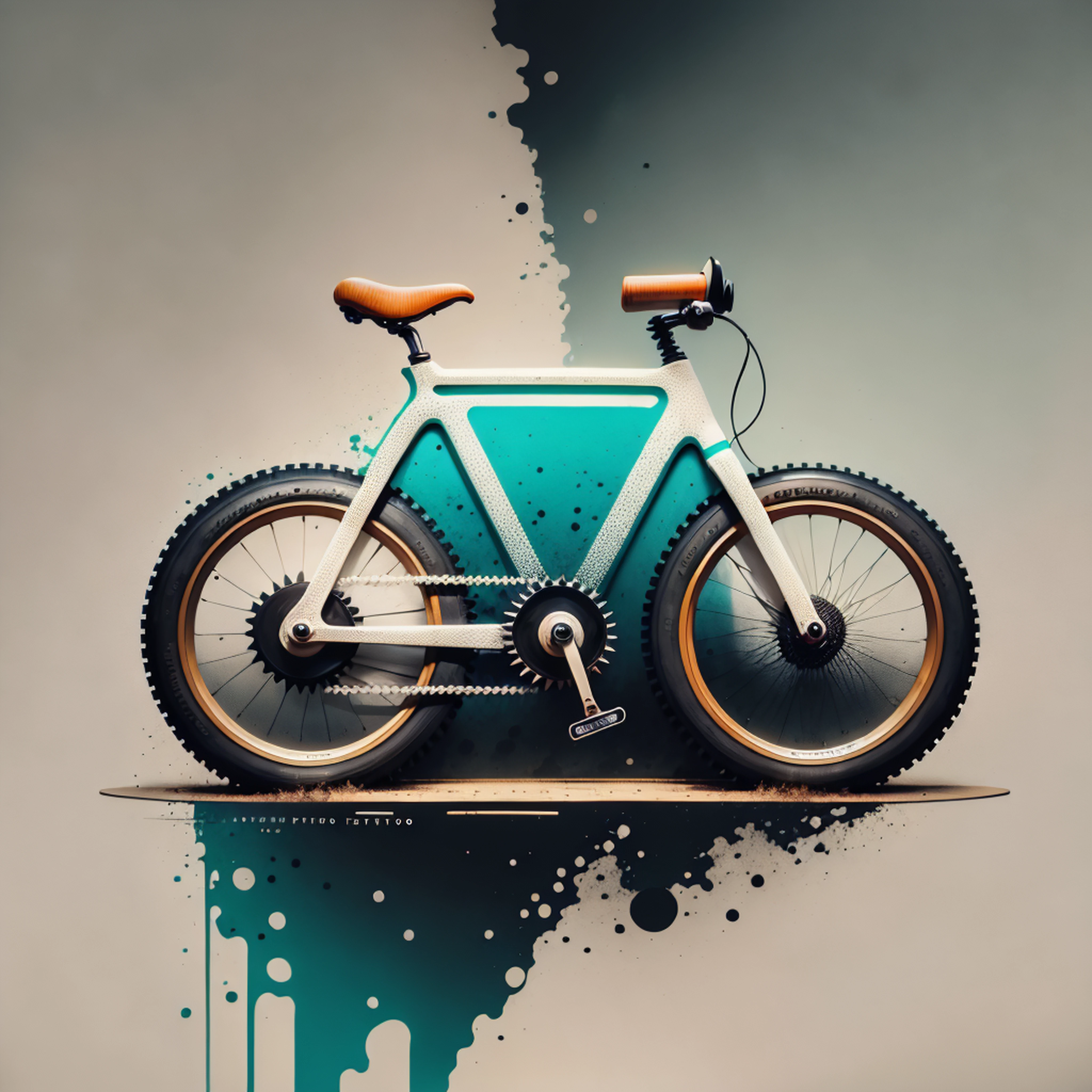 Obra maestra, hiper realista, raw, 8k, estilo futurista, detallado, Hi-Def, un primer plano de un coche blanco con ruedas enormes sobre un fondo negro, pintado digitalmente,arte digital!!, coche de rally, cuerpo ancho, fondo de noche con lluvia y nieve