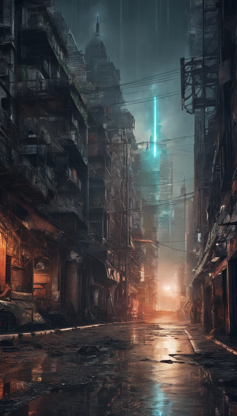 Best quality,4K,8K,A high resolution,tmasterpiece:1.2,ultra - detailed,actual,realistically:1.37,tocar,Post-apocalyptic days,cyber punk style, the city street,bustling,Under the illumination of neon lights,Gritty,dystopian,Tall structures,ae86 Truno ,futuristic building,dangerous,dark alley,heavy rain poured,heavy rain poured,Flashing street lights,illuminated signs,holographic advertisements,Reflective wet pavement,Abandoned vehicles,A smoky atmosphere,city smog,cracked concrete,wires hanging,In a bunch,rusted metal,graffiti-covered walls