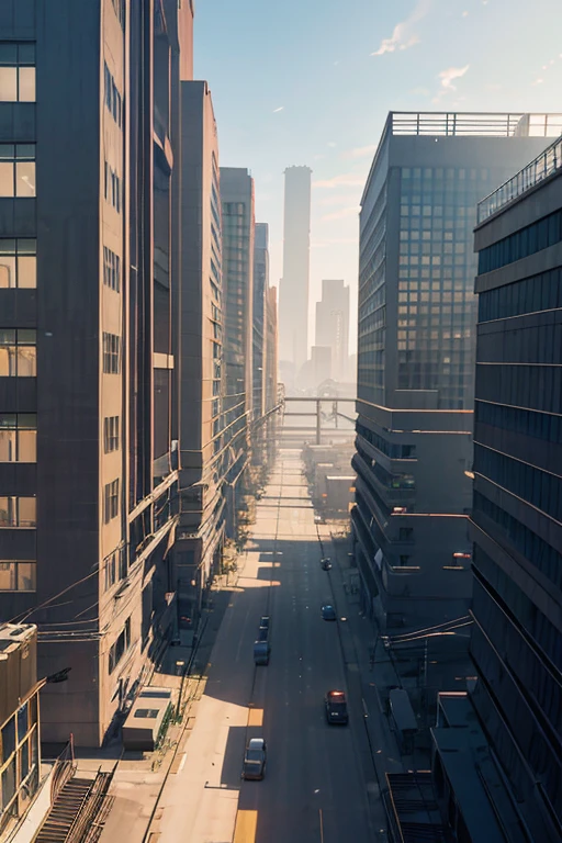 There is a building，There are a lot of windows and a lot of metal, factory background, anime scene, industrial setting, industrial factory, Screenshot of the 2012 animation, industrial setting, screenshot from the anime film, TV animation stills, Opening scene, factories and nature, industrial surrounding, Kuro anime screenshots, Madhouse Studio anime style