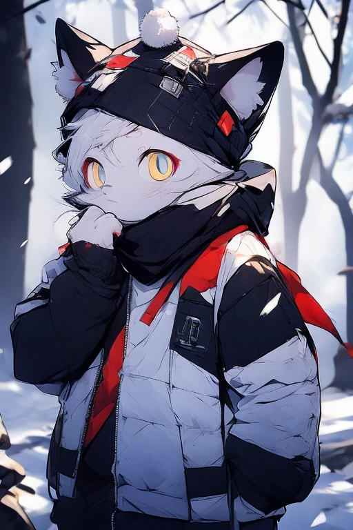 White hair,Snow in winter