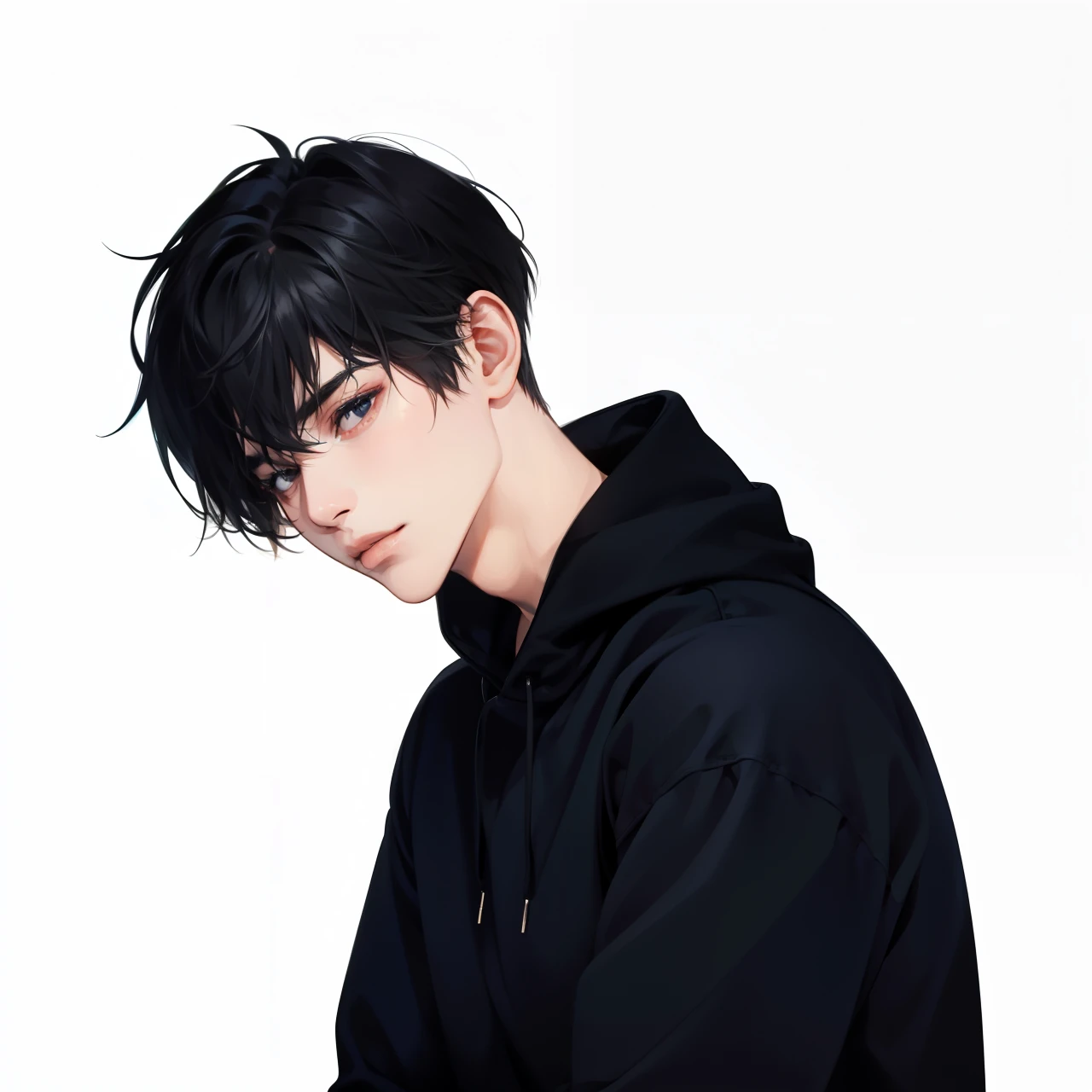 Masterpiece, high quality, best quality, HD, realistic, perfect lighting, detailed body, 1 man, black eyes