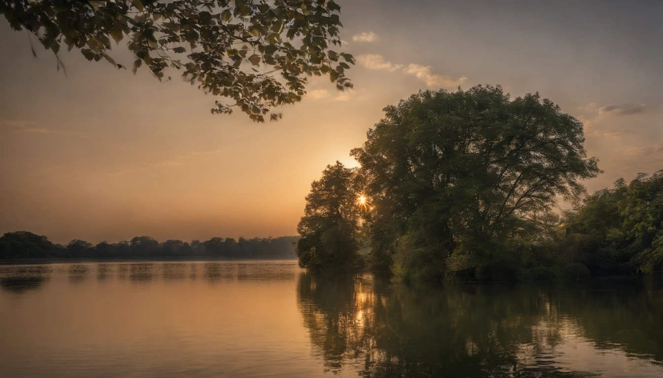 illuminations, The river becomes slow and stagnant, Loss of life, tmasterpiece, The beautiful, ultra - detailed, extremly intricate, 8k ultra high definition, Best quality,