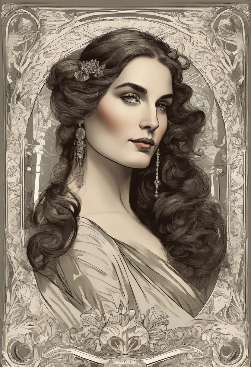 Brooke Shields youngPainting of a beautiful and sexy woman, ((with long medusa hair, falling over her shoulders)) and an embroidered dress, ((French courtesan, from the Victorian Era)), ((Brooke Shields young style)), wearing a dress low-cut and black embroidered corset, in Paris brothel background, Bowater art style, baroque digital painting, Renaissance digital painting, masterpiece! inspired by Franz Xaver Winterhalter, inspired by Friedrich von Amerling, beautiful character painting, beautiful digital painting, inspired by Thomas Lawrence, beautiful yywater painting, refraction, reflections, mirrors, prisms, sunlight, bright lights!! Intricate, elegant, highly detailed digital painting, art station, concept art, sharp, soft focus, illustration, art by ( ( ( ( Artgerm ) ) ) ) and ( Greg Rutkowski )! and (((Alphonse Mucha))), eyes reflecting in eyes reflecting to infinity