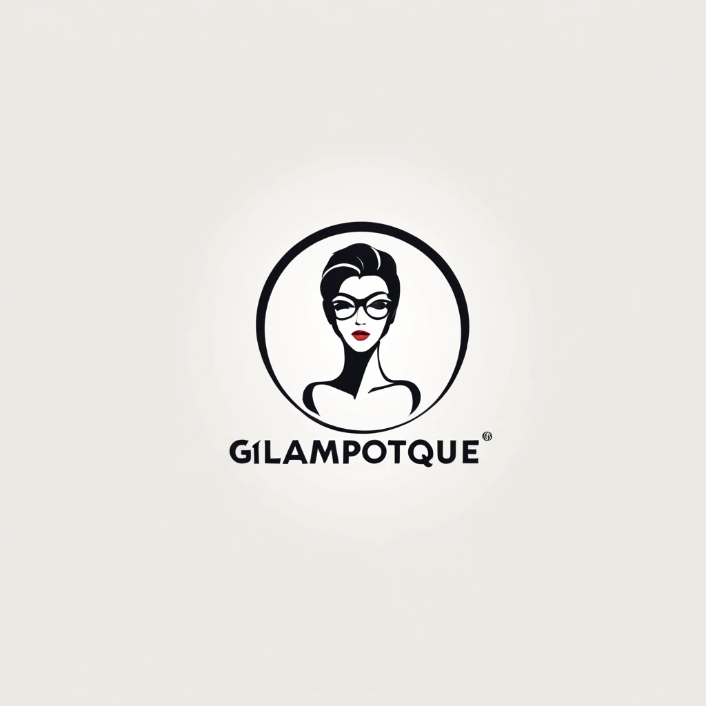 An Attractive logo with the brand name "GlamOptique"
