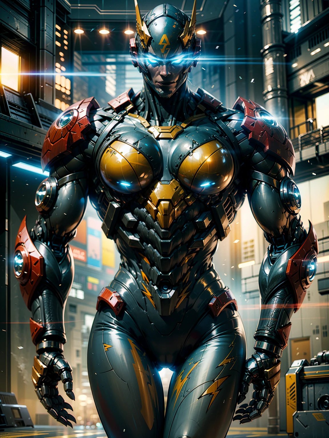 (Movie Posters:1.4),(large Bold text:1.1)、masutepiece, Best Quality, hight resolution,Realistic,Upper body,
1girll,Female Ultraman,large breasts,an enormous woman,Mecha Ultraman, Looking at Viewer,silver and pink power armor, Full Armor, (translucent:1.4),(Stance:1.1),biomechanical,
building background、Mini City,metal reflective, Dramatic Lighting,3D, super detailed, Octane Render,NSFW,(victory Poses:1.3),(Cameltoe:1.2)、From below、Spread legs、show off groin,groin focus ,Spread legs,No hair,urban backdrop、the morning sun,(erected clit:1.3),sitting