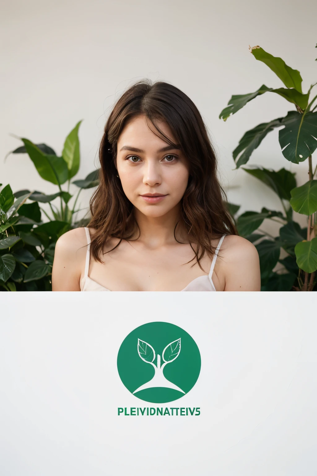 Create a minimalist 2D logo for an online plant store called 'Саженцы почтой'. The logo should evoke associations with uniqueness, reliability, and trust. Considering the target audience of women aged 34 to 65, the logo should be attractive and easy to perceive. Please take into account that the business sells high-quality plants online and provides assistance to its customers. I would appreciate a logo that stands out among others but remains minimalist in its design.
