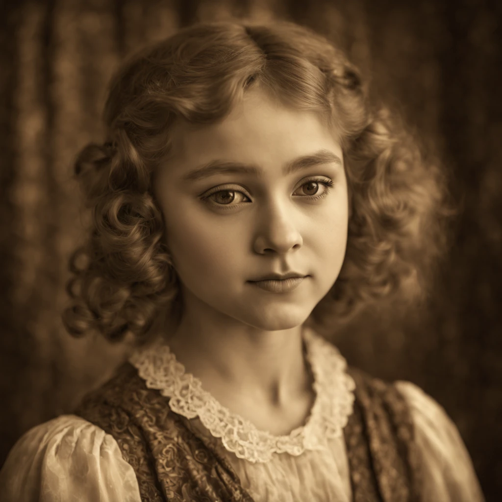 (best quality,4K,8k,highres,masterpiece:1.2), Ultra-detail, (realisti,photorealisti,photo-realisti:1.37), Black and white photography, portrait, 1920s, American Girl, 23yearsold, direct eye contact, Long hair, nice, Retro Style, Vintage Mode