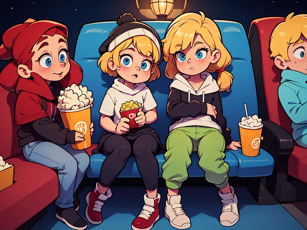 Austin Power and Kenny McCormick see movie Disney Wish live on AMC Theater and too much Popcorn