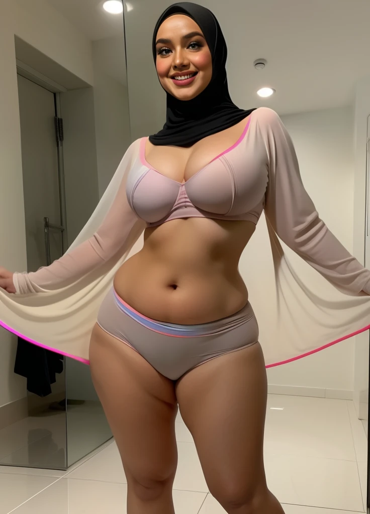 ((HIJAB MALAY GIRL)), ((masutepiece, Best Quality, hight resolution, nffsw, Perfect Pixel, 4K, nffsw, nffsw))), (The wind flipped my skirt and exposed my butt), ((HUGE BREAST)), ((SAGGY TITS)), ((UNDRESS)), ((SMILE)), ((SHINY DARK SKIN)), ((CHUBBY)), ((UNDRESS)), ((SAGGY BREAST)), ((CHUBBY )), (( UNDRESS)), ((NIPPLES)), ((RAINBOW LACE)),