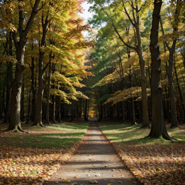 Autumn fairy forest
