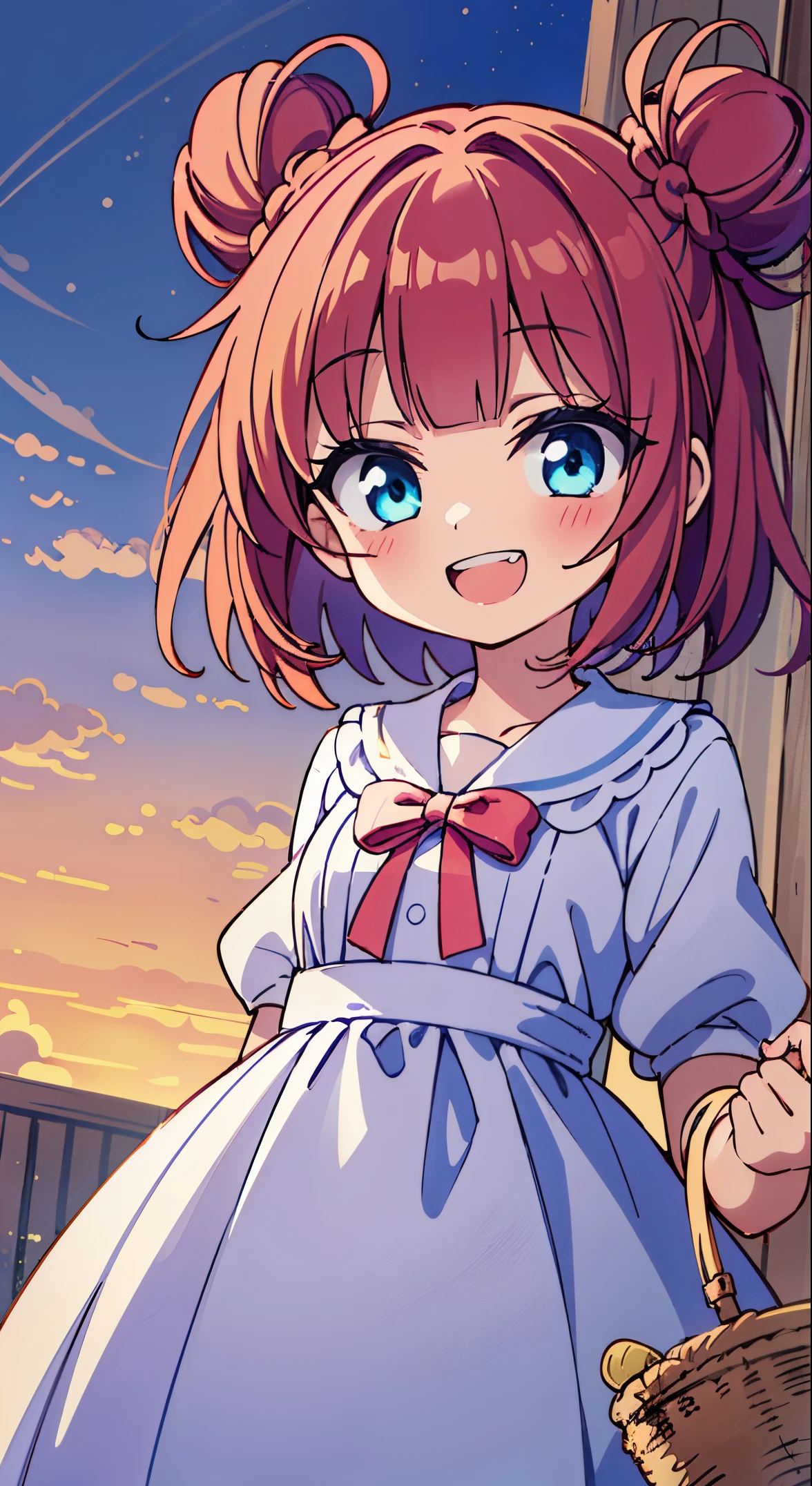 (masutepiece, Transparent air, Transparent eyes,Best Quality, Perfect ???????, High quality:1.4), absurderes, absolutely resolution, unbelievable Ridiculous, hight resolution, ultra-detailliert, Official art, Unity 8k壁纸, Kinetic typography,nice hand, Perfect hands, Detailed beautiful hands, Large_filesize, fulcolor, hight resolution, symmetric, exceptional, Best aesthetic, newest, Anime, very beautiful detailed body,The hair,faces,The eye, BREAK,  1 beautiful girl, (Cute:1.5), (Chibi: 0.8), (kawaii: 1.5), (Lori: 0.5), (17 years old girl), BREAK(Red hair, short-hair,2 hair buns,Blunt bangs:1.4),(:D,grin:1.3),{Heterochromia,pale blue eyes,pale green eyes, Eye Highlights,The first hyperfine stars:1.5},Star eyes silhouette thick eyelashes, Double eyelids:1.2),(de pele branca),BREAK,Clear skin,Beautiful skin, ,(best quality face),(Top quality glowing eyes),(The best smile,:D:1.45) ,

BREAK, (Narrow waist), wide hips, polypropylene,(Happy,Smile:1.3), (((Cute Patchwork Quilt,kawaii room,Embroidery Accessories,)))(((Girly Goods,Cute Quilted Patchwork Toys,bow ribbon,Quilt Patchwork,basket))),

,BREAK,(((to stand))),  outside of house,Girls sitting and playing on the grass, (Upper body:1.35), [Delicate hair fluttering in the wind], Playground equipment in the park, amusement, (Dynamic Pose), upward-eyed,Waterfall,depth of fields,

 BREAK,wakame,wakame,wakame,(Cowboy Shot:1.4), 

BREAK,(Blurry background:1.3),(absurderes, hight resolution, Super Detail Art),cel shading,Clear Color, Lonely optical effect, Beautiful pictures, Bright glow, mystic atmosphere,(Close-up of girl:1.1), Mystical light particle effect,manga influence, clean line drawings,